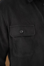 Capo Corduroy Overshirt - Black