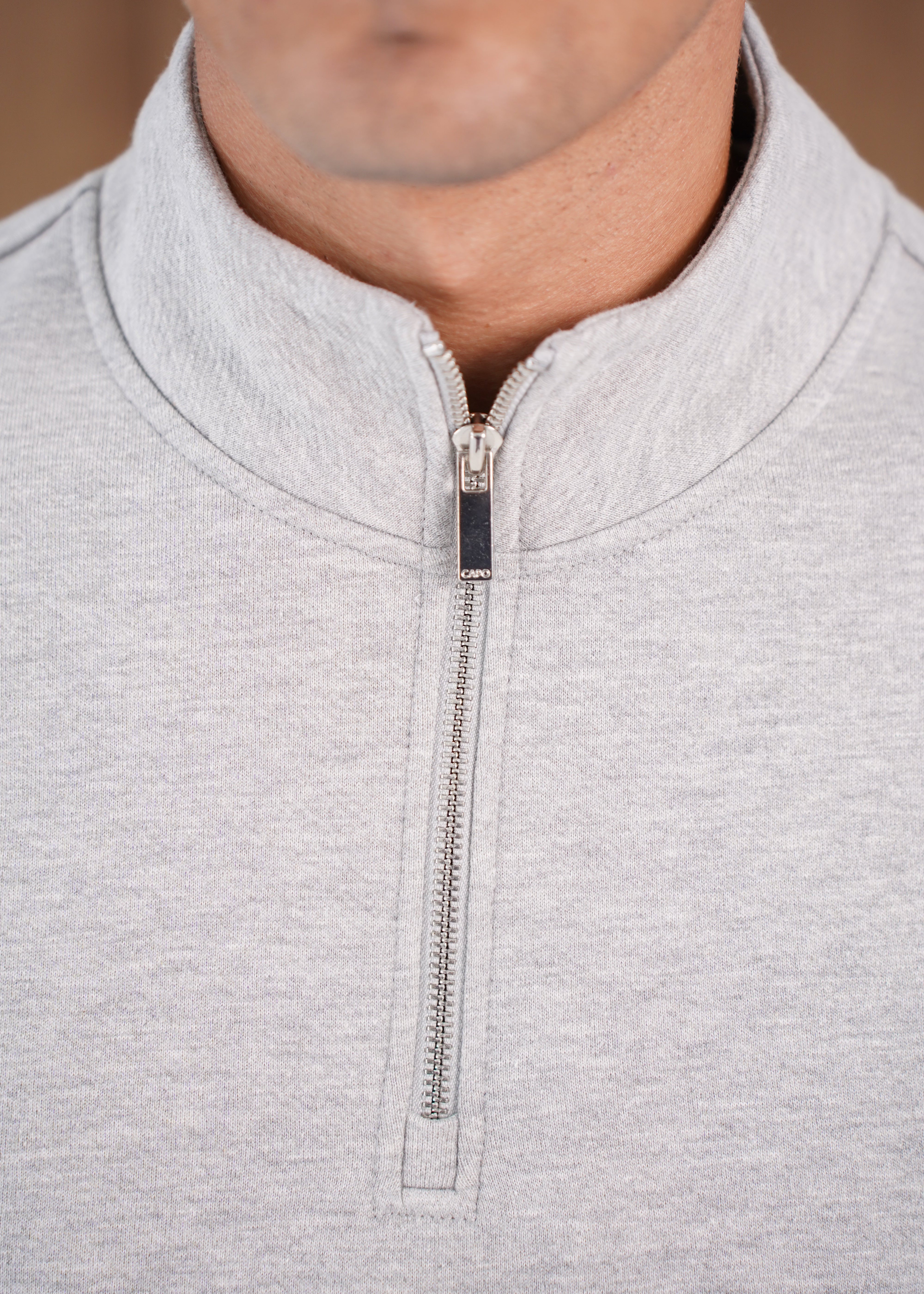 4 Zip Sweatshirt - Light Grey