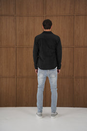 Capo Corduroy Overshirt - Black