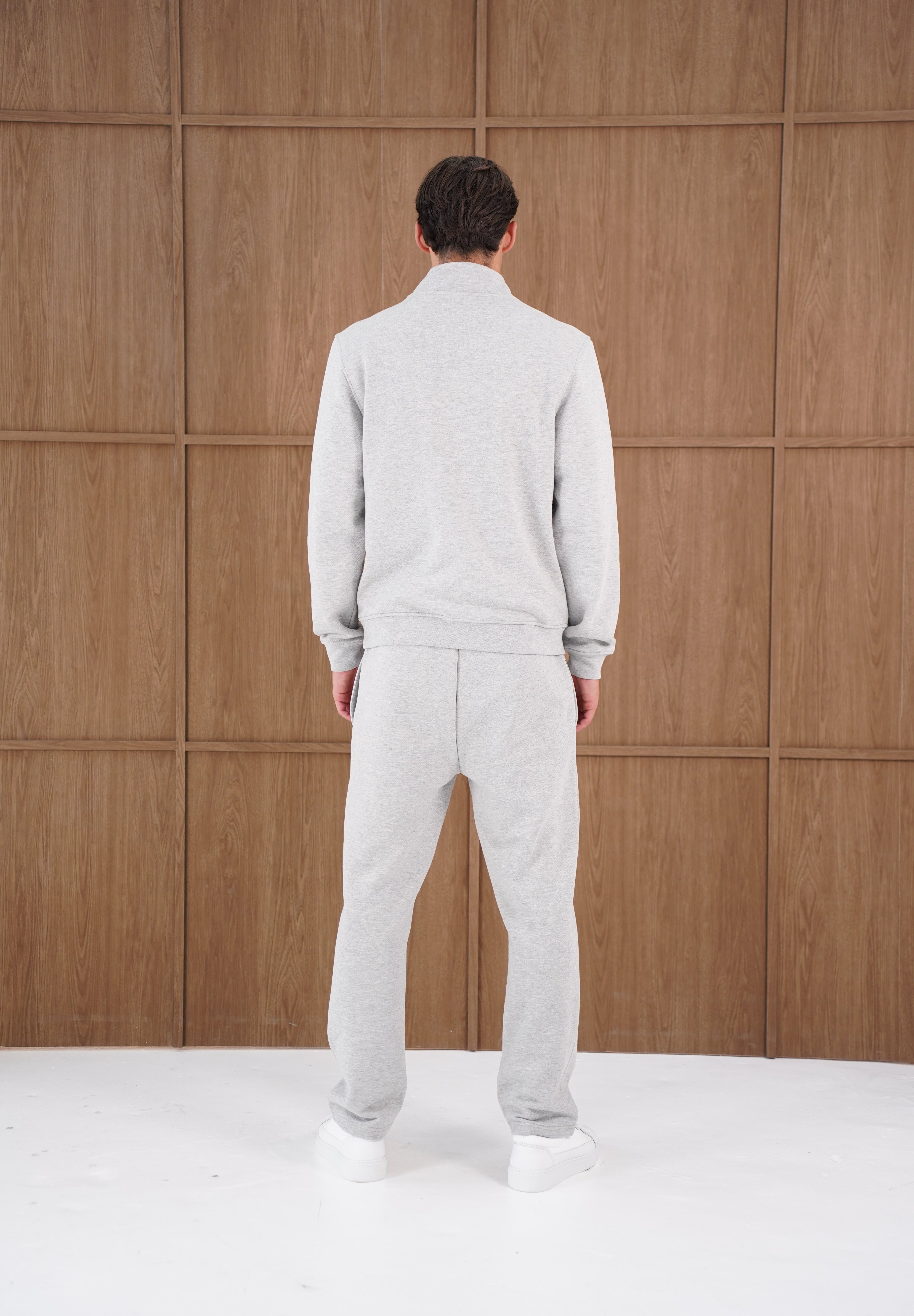 Capo Heavyweight 1/4 Zip Sweatshirt - Light Grey