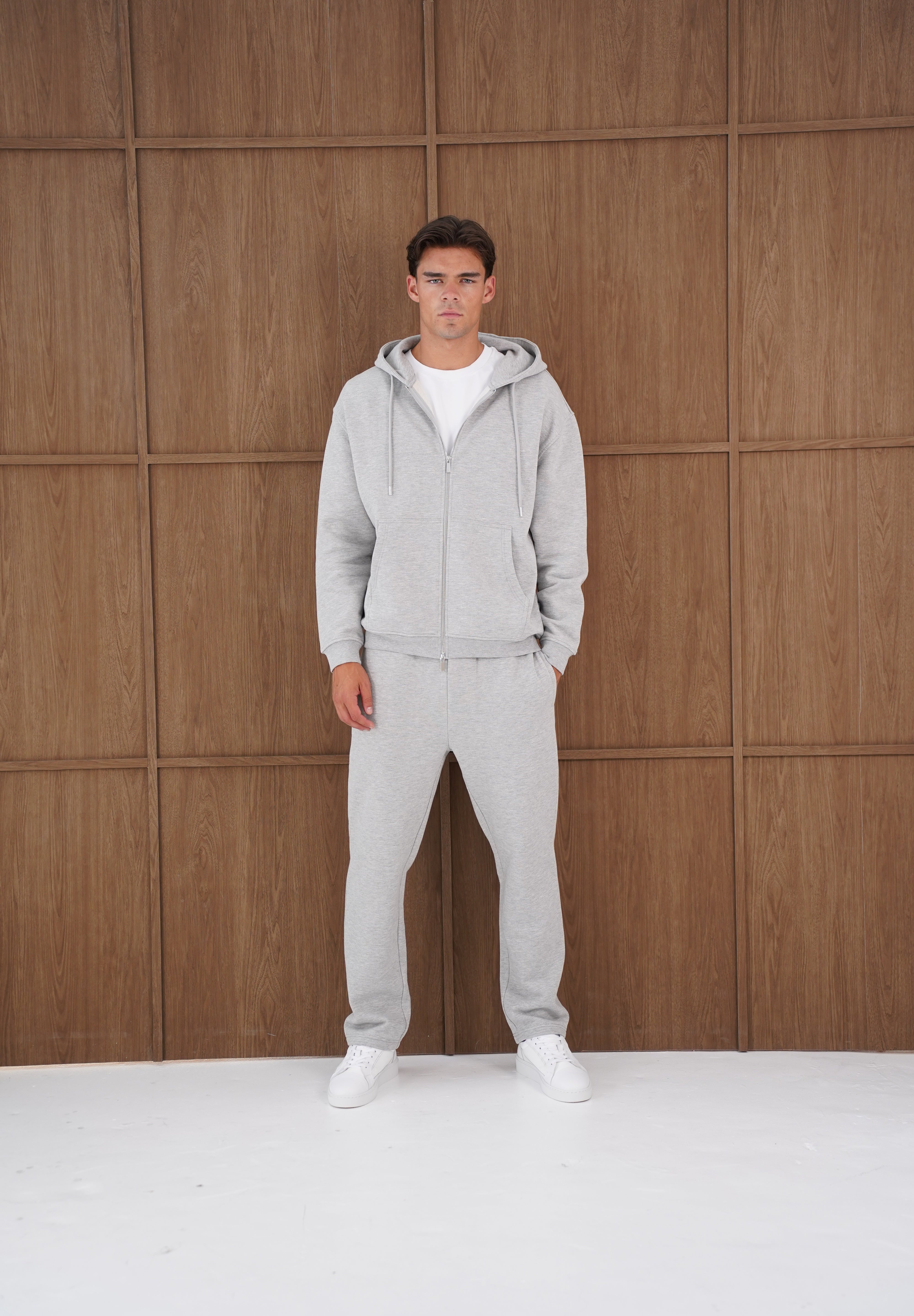 Capo Heavyweight Full Zip Hoodie - Light Grey