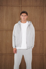 Capo Heavyweight Full Zip Hoodie - Light Grey