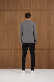 Capo Button LS Polo Shirt - Charcoal