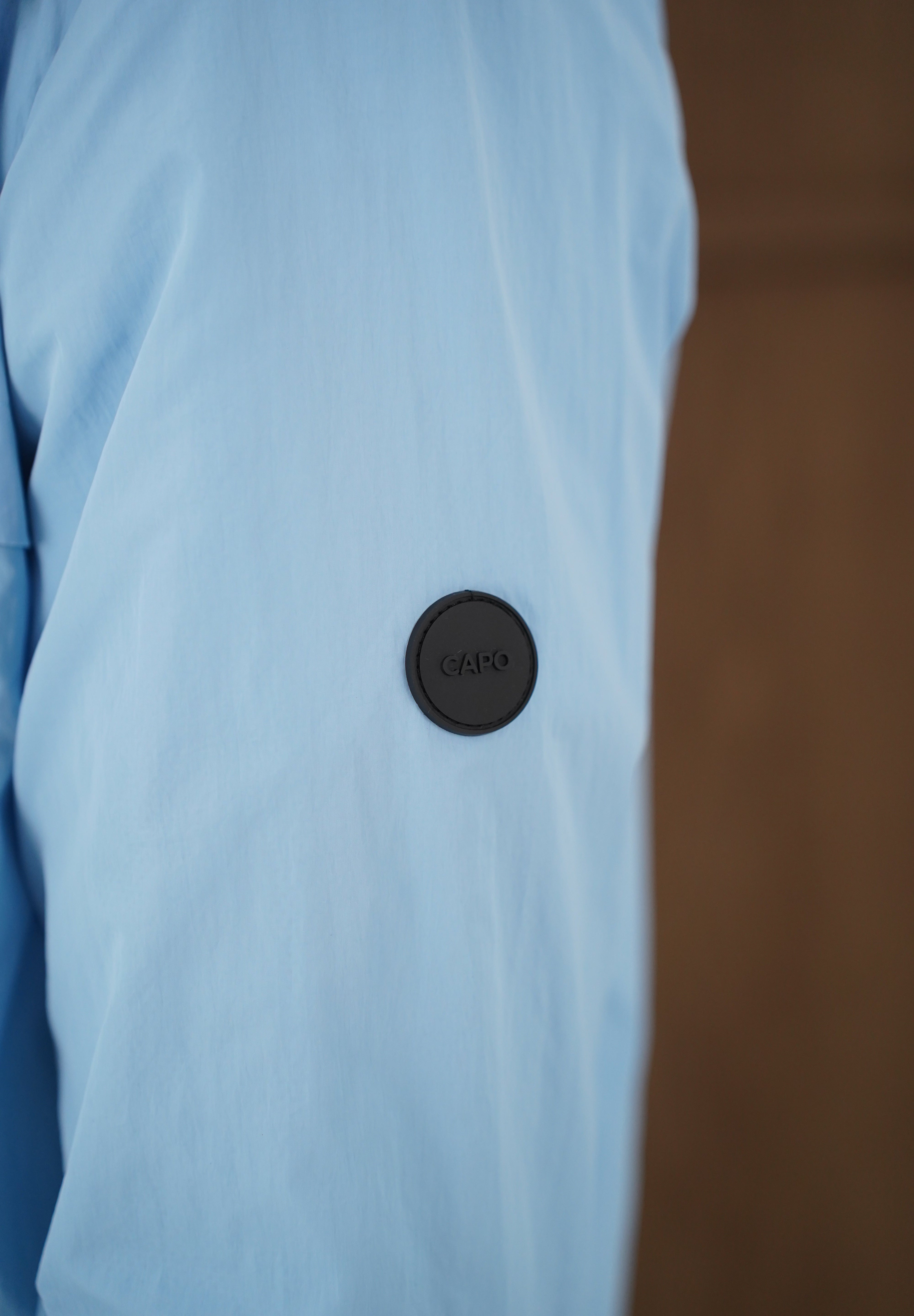 Capo Crinkle Lightweight Jacket - Sky Blue