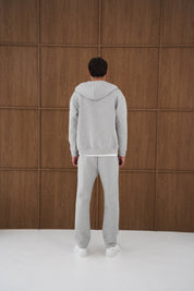 Capo Toby Straight Hem Jogger - Grey Marl