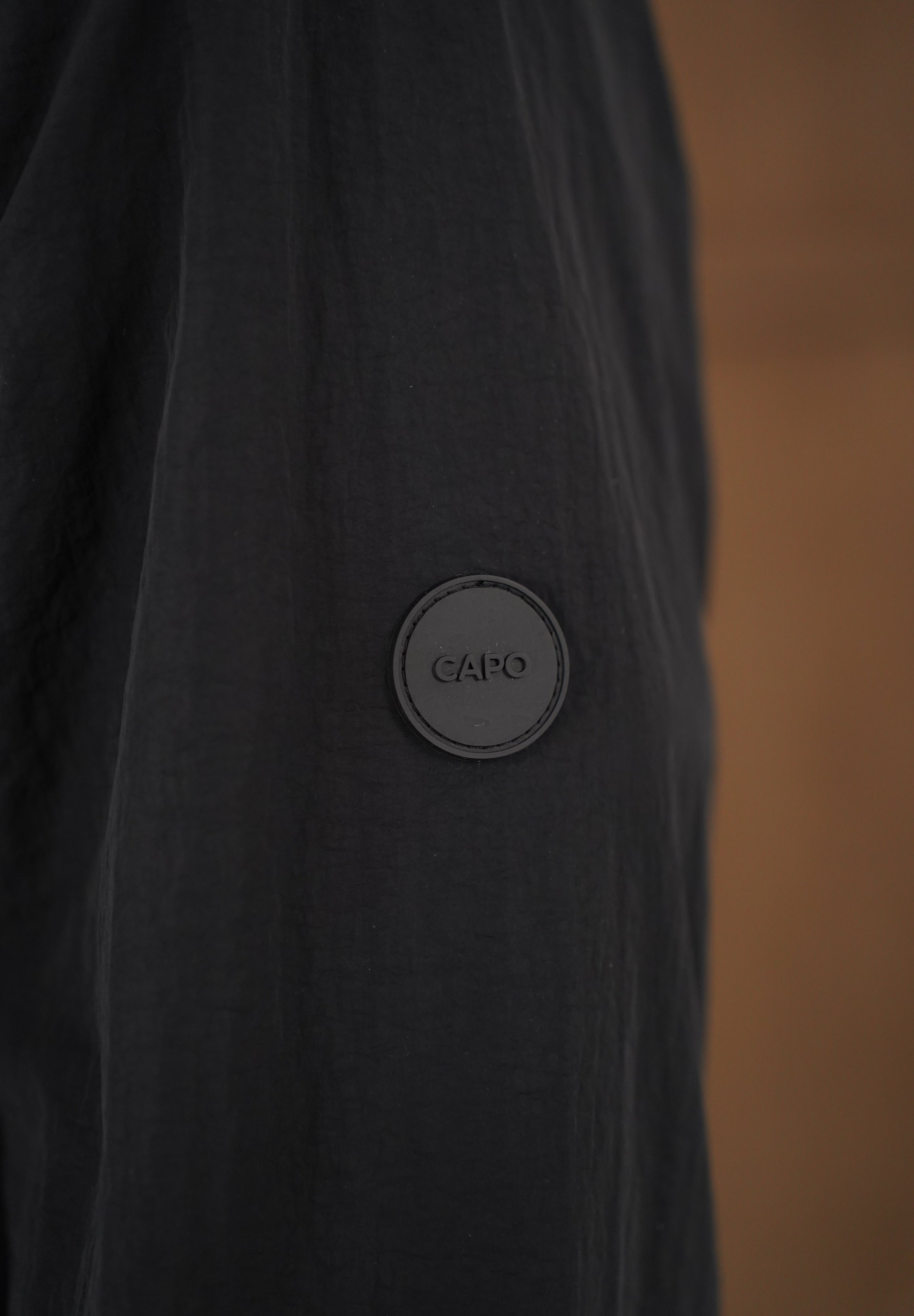 Capo Crinkle Lightweight Jacket - Black