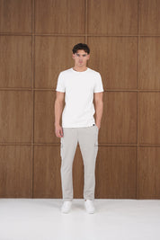 Capo Utility Regular Cargo Pants - Light Grey