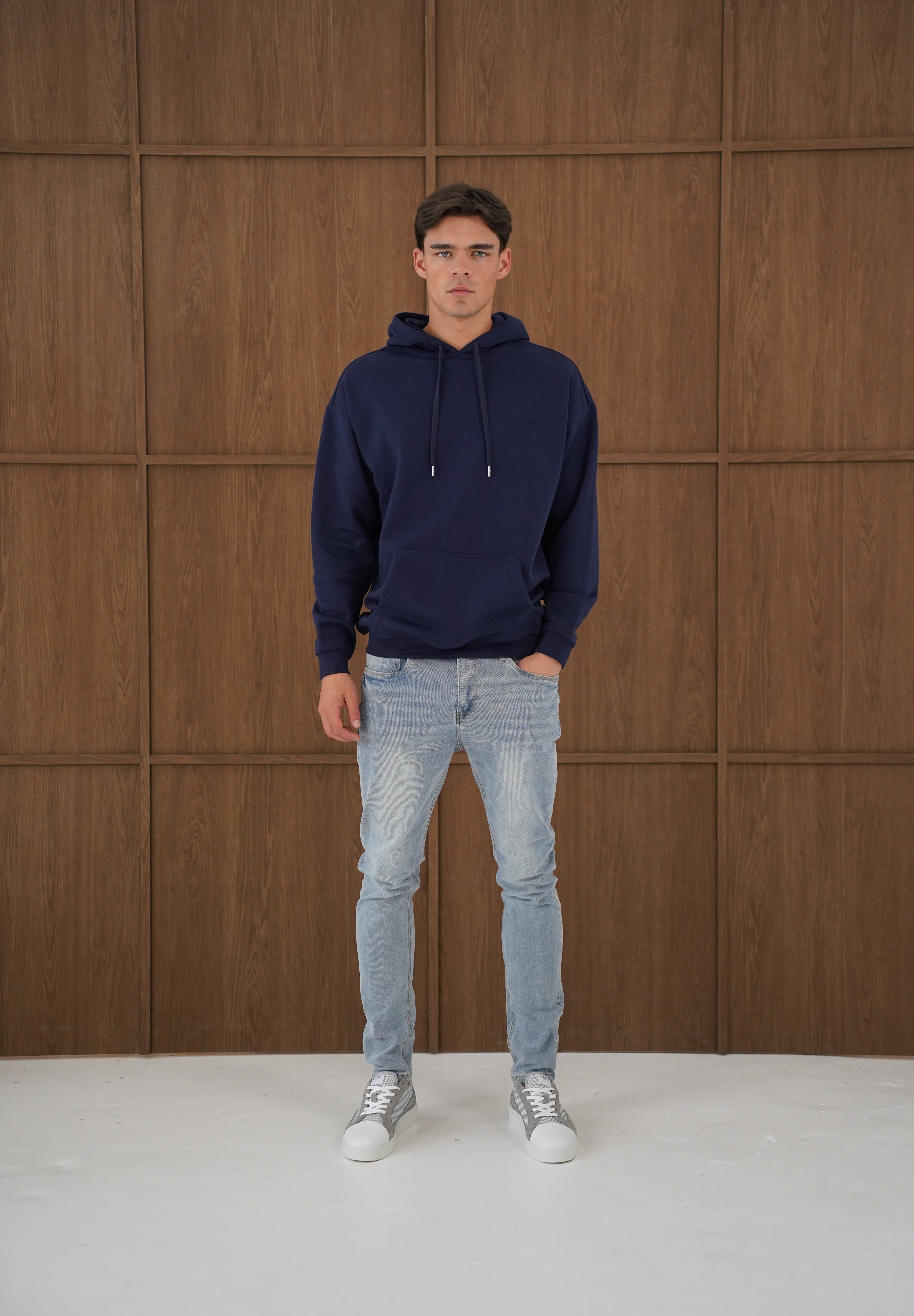 Capo Tracksuit Overhead Hoodie - Navy