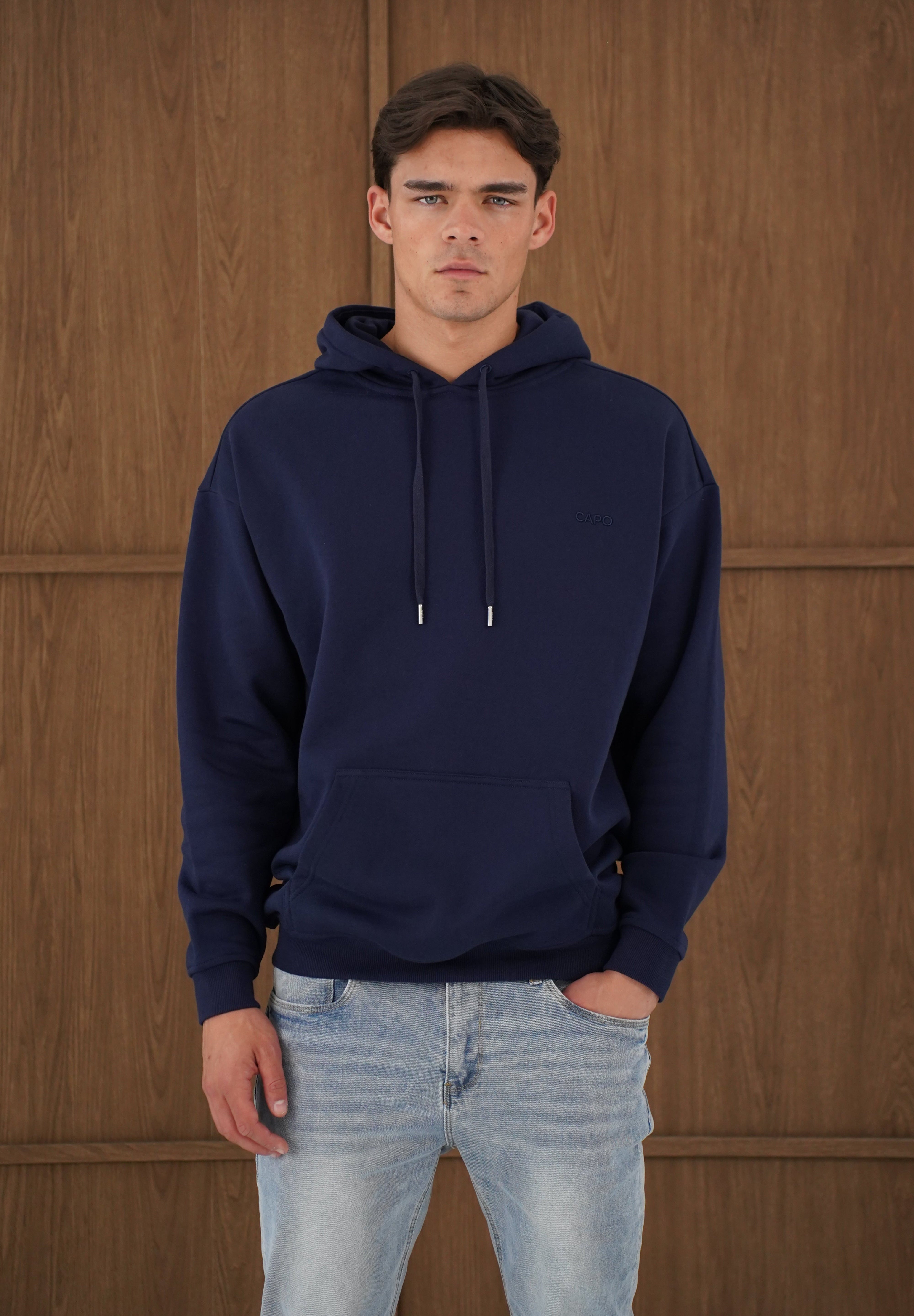 Capo Tracksuit Overhead Hoodie - Navy