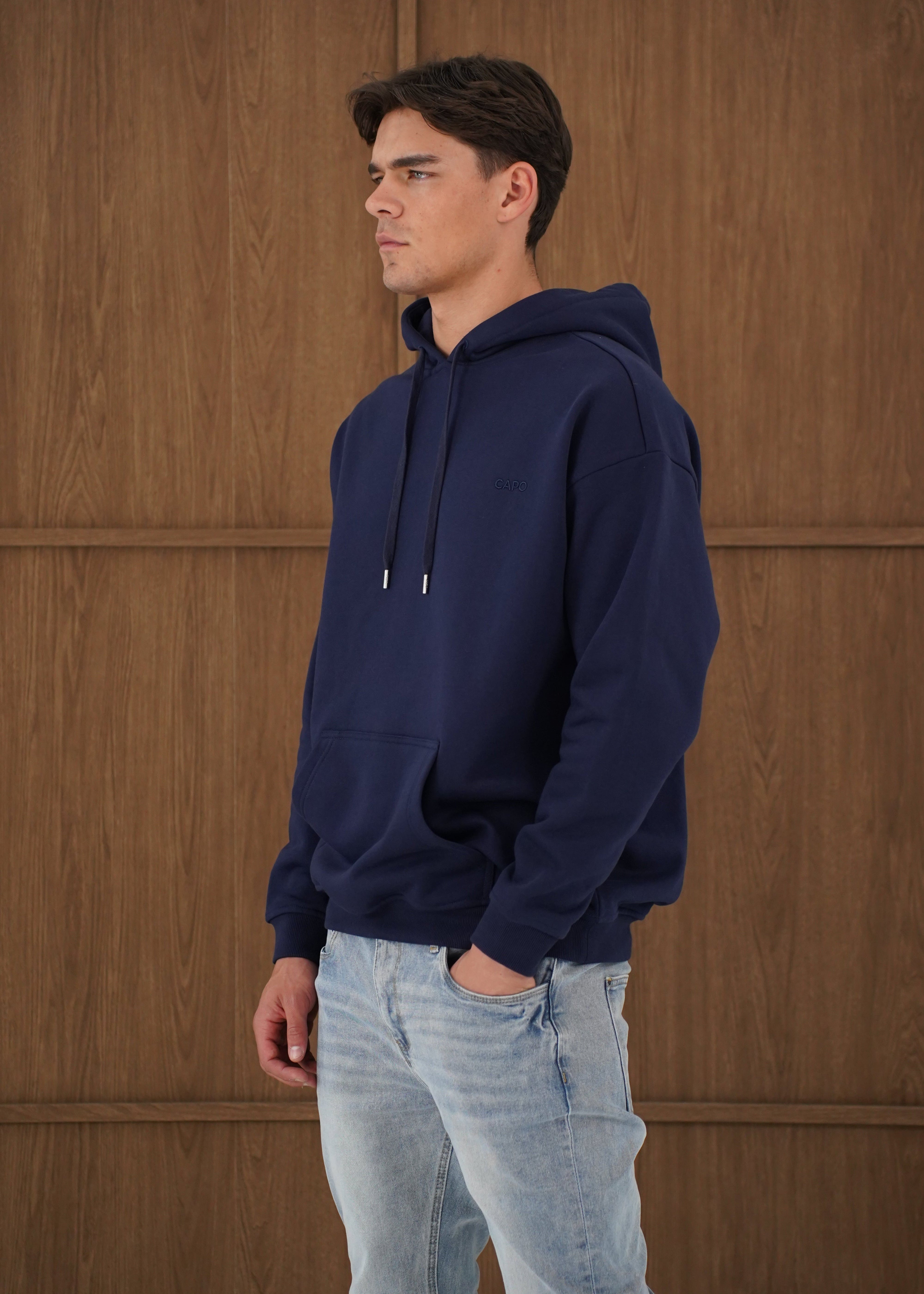 Capo Tracksuit Overhead Hoodie - Navy
