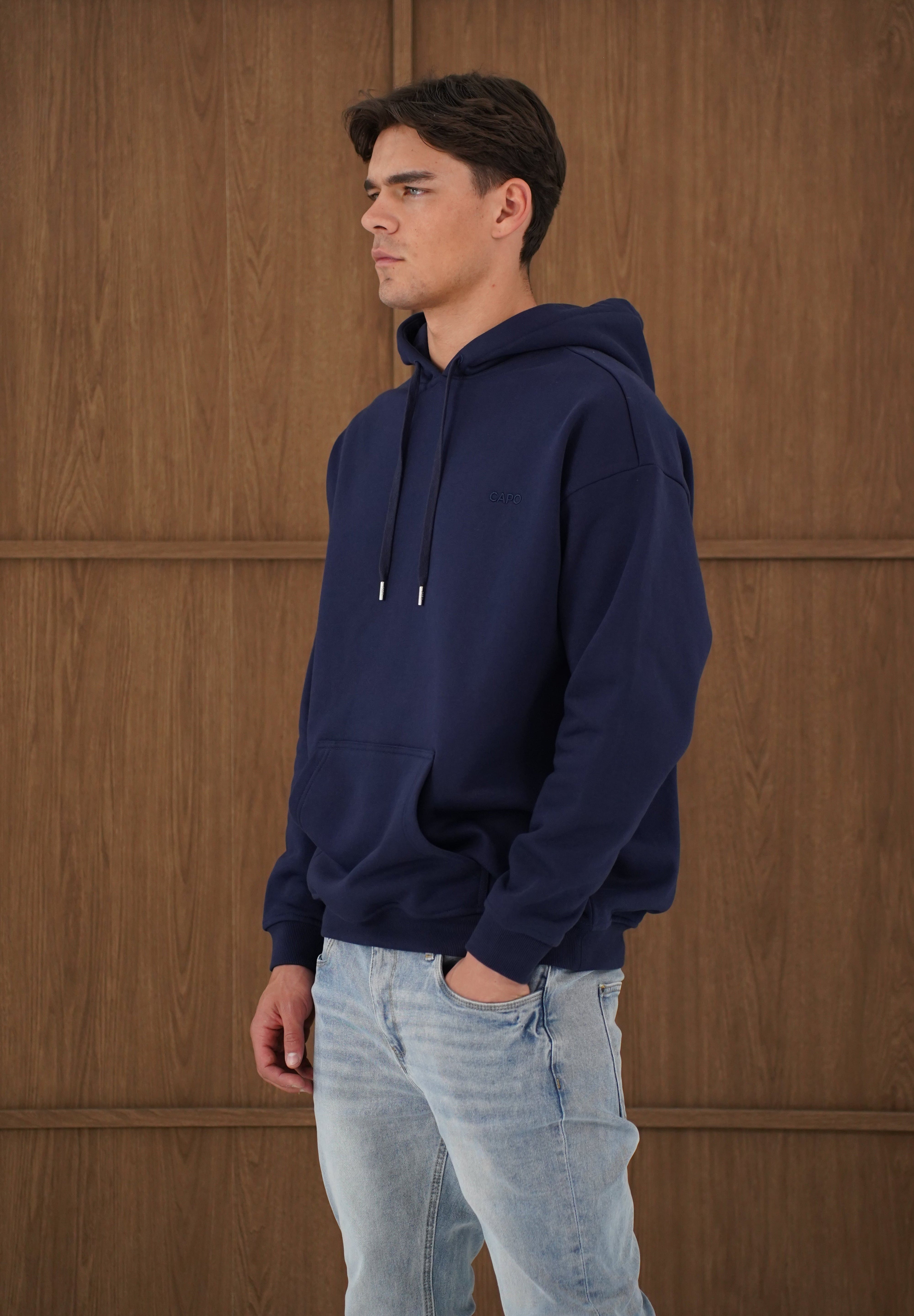 Capo Tracksuit Overhead Hoodie - Navy