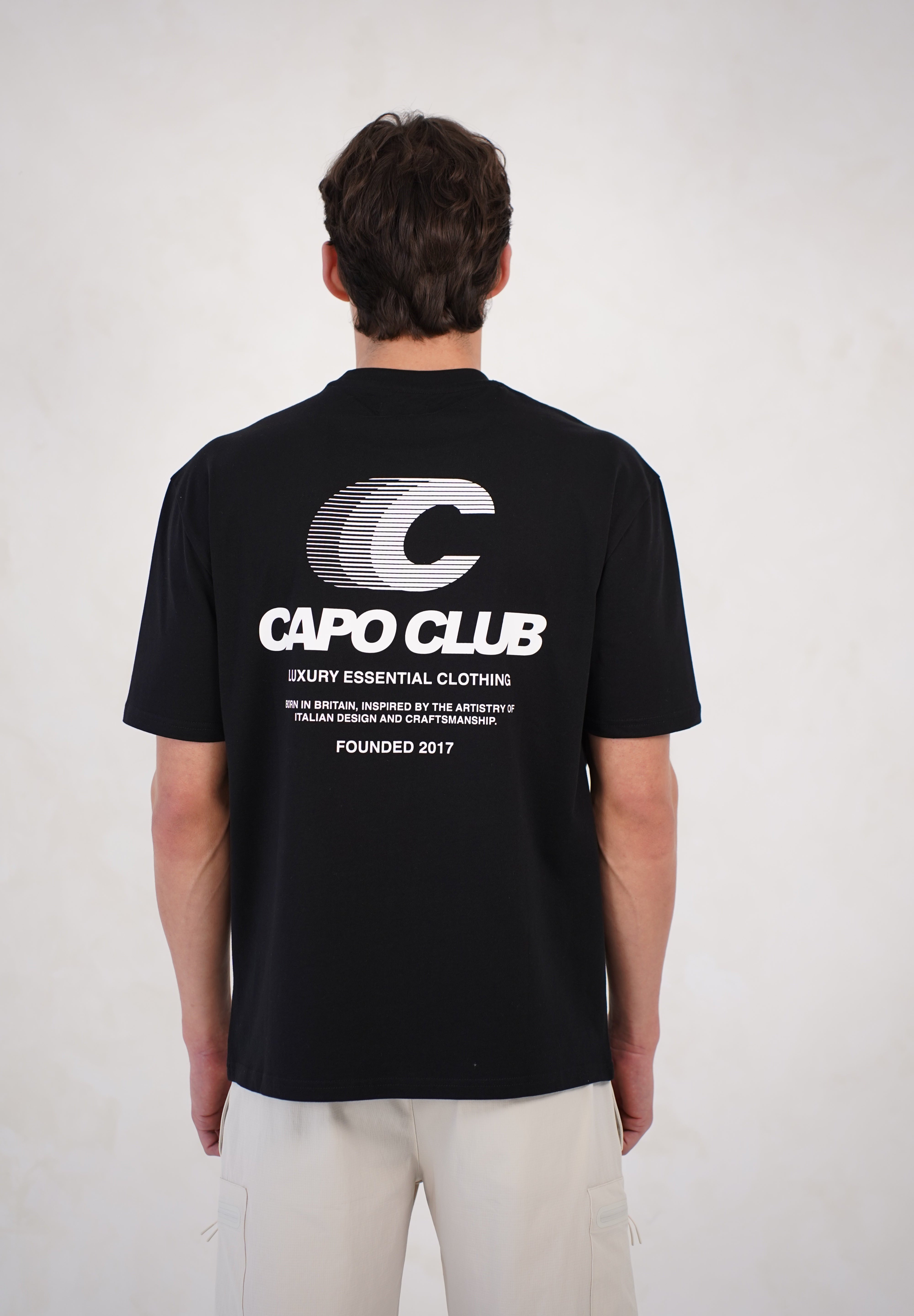 Capo Club Speed T-Shirt - Black/White