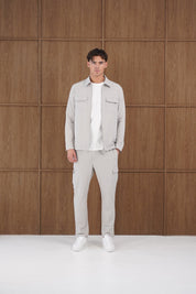 Capo Utility Overshirt - Light Grey