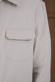 Capo Utility Overshirt - Light Grey