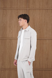 Capo Utility Overshirt - Light Grey