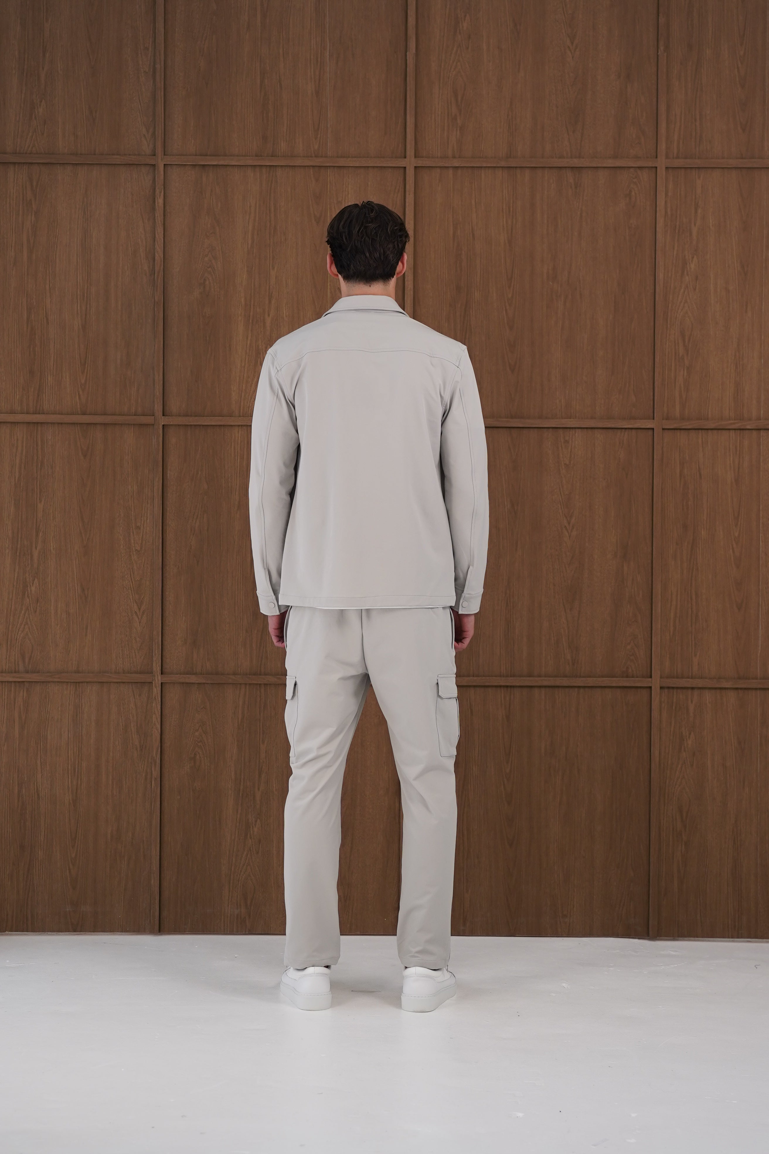Capo Utility Overshirt - Light Grey