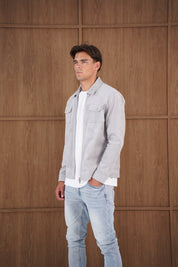 Capo Faux Suede Jacket - Grey
