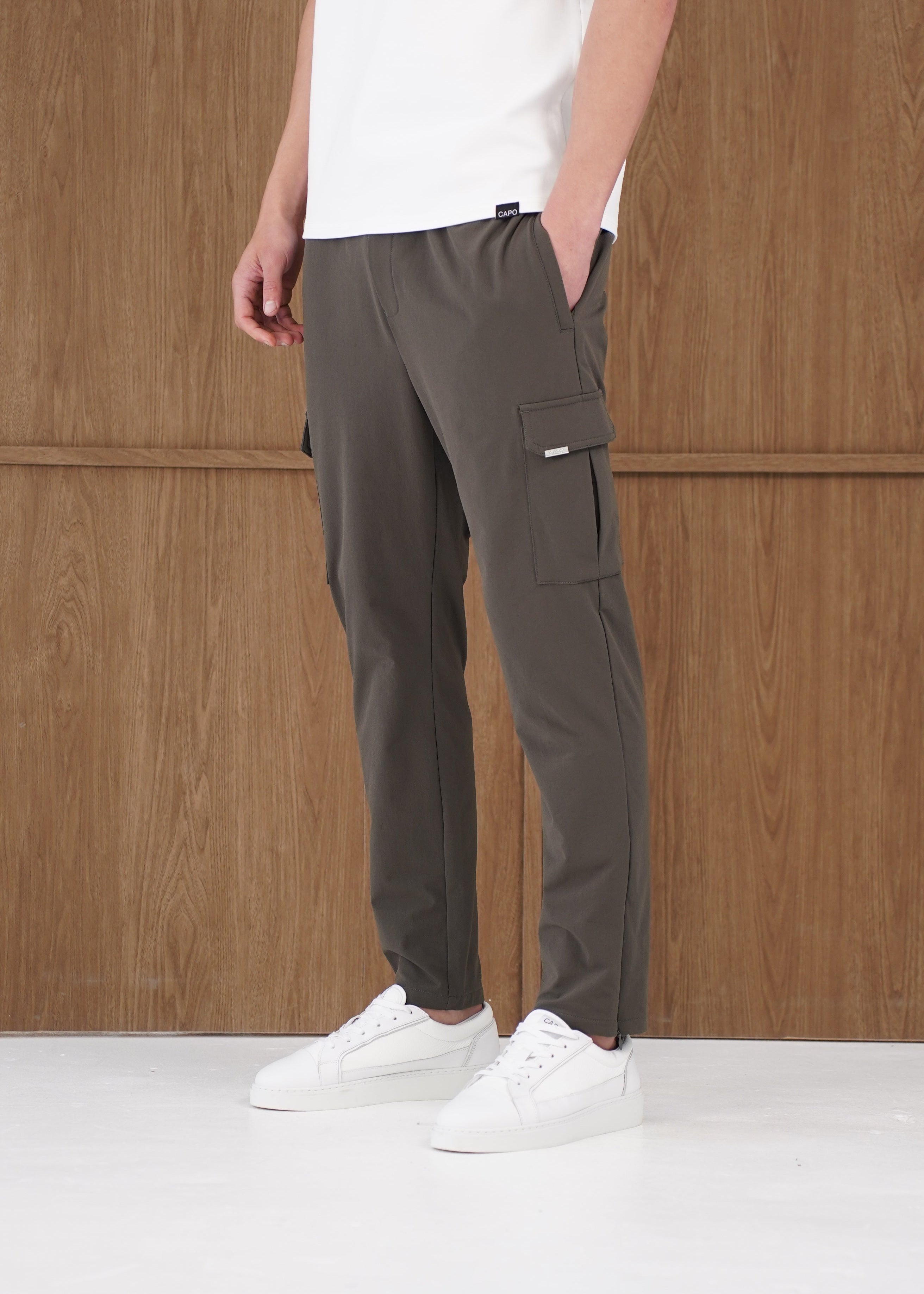 Capo Utility Regular Cargo Pants - Khaki