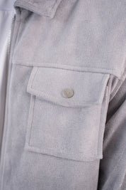 Capo Faux Suede Jacket - Grey