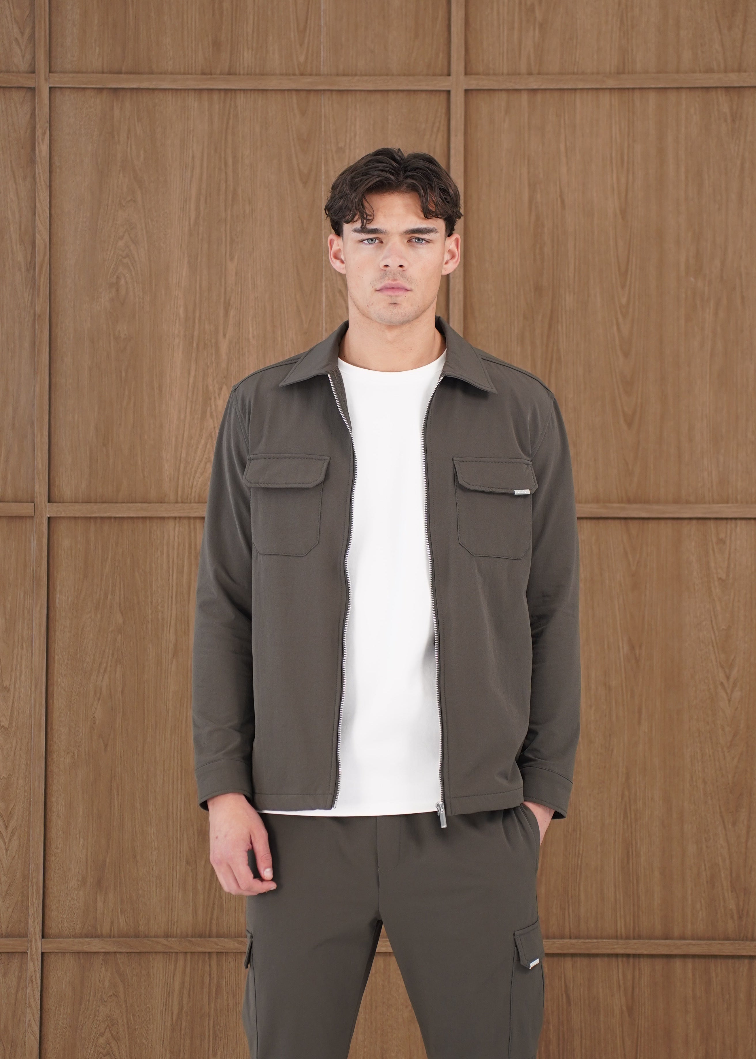 Capo Utility Overshirt - Khaki