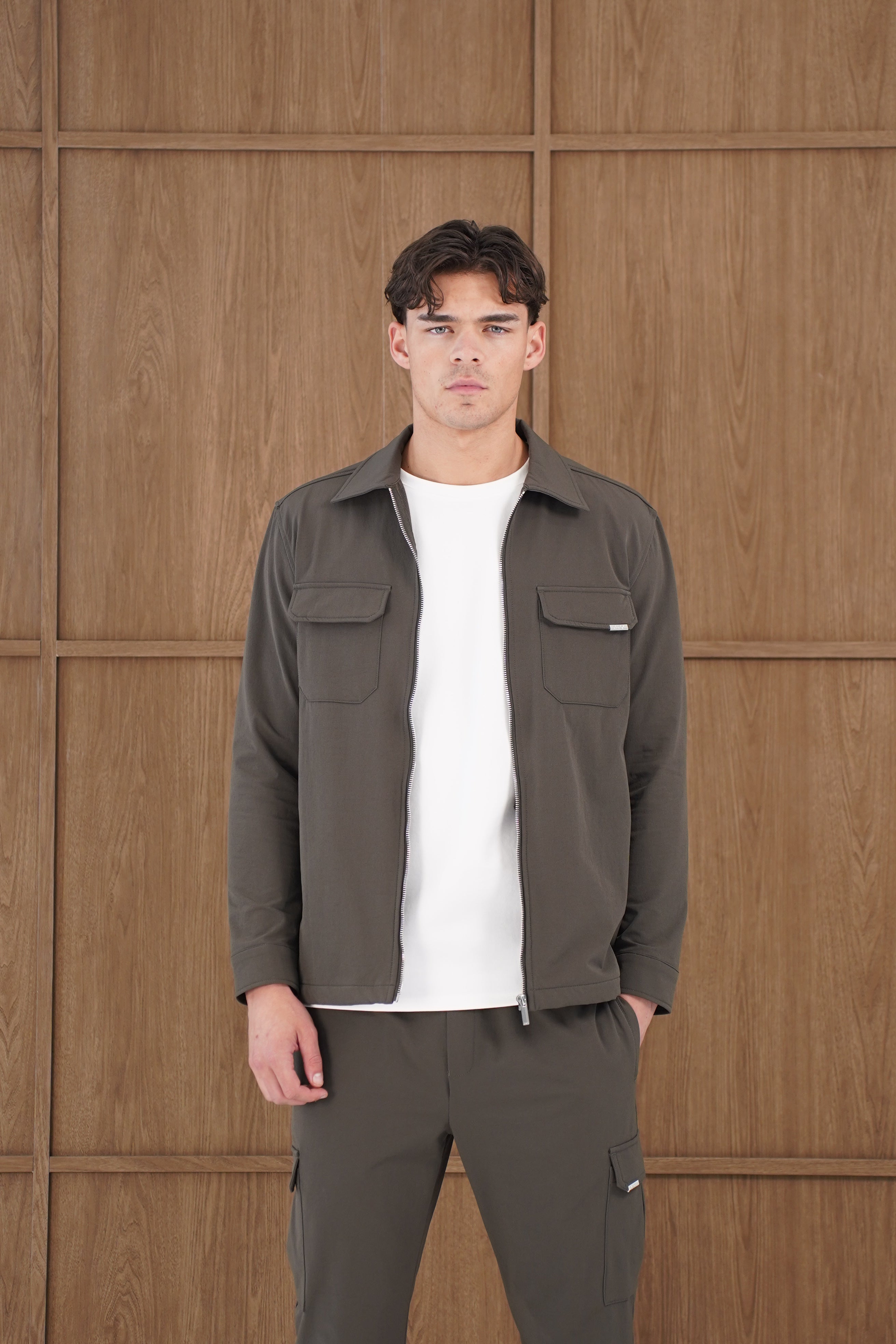 Capo Utility Overshirt - Khaki