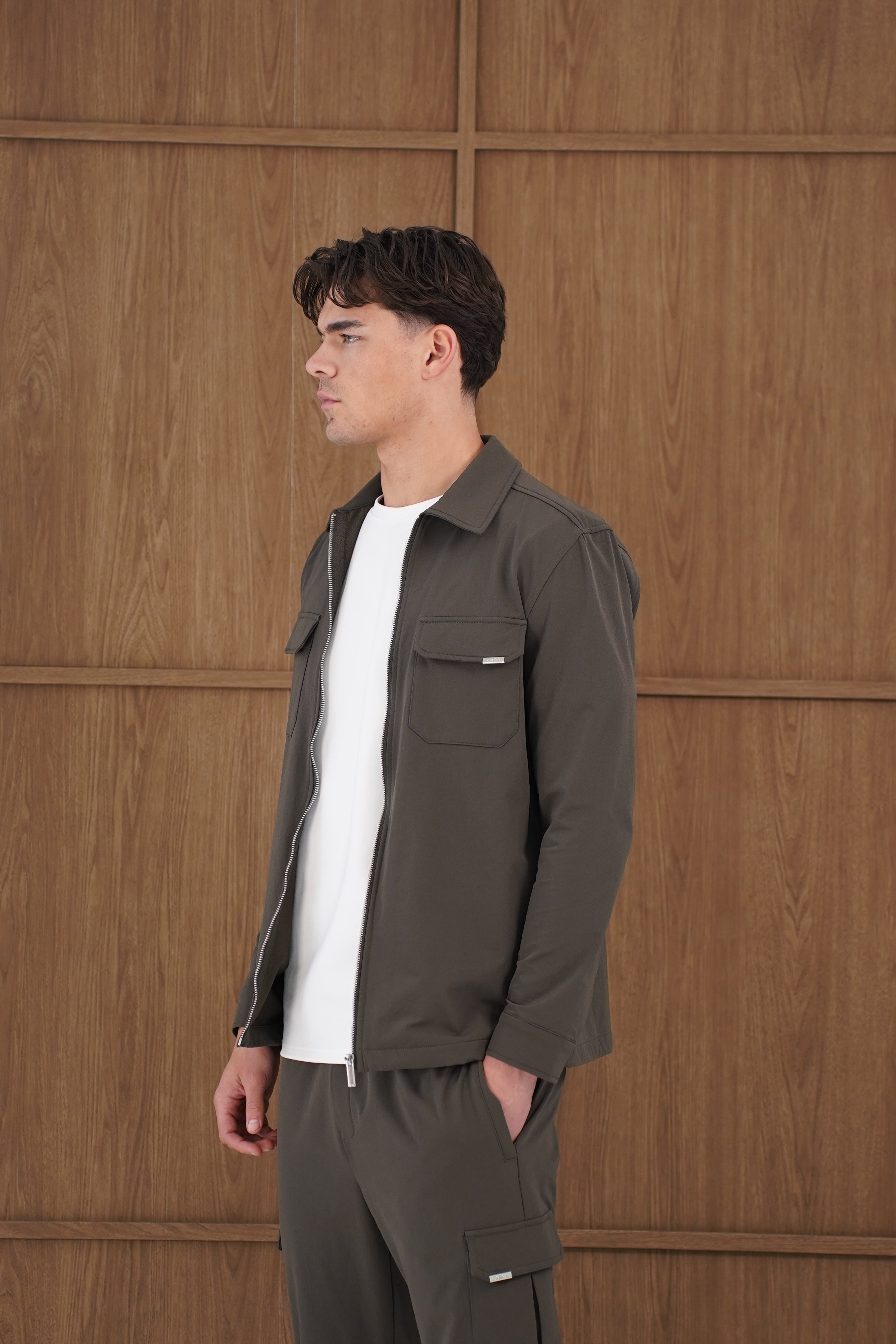 Capo Utility Overshirt - Khaki