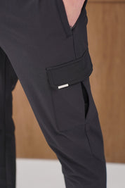Capo Utility Regular Cargo Pants - Black