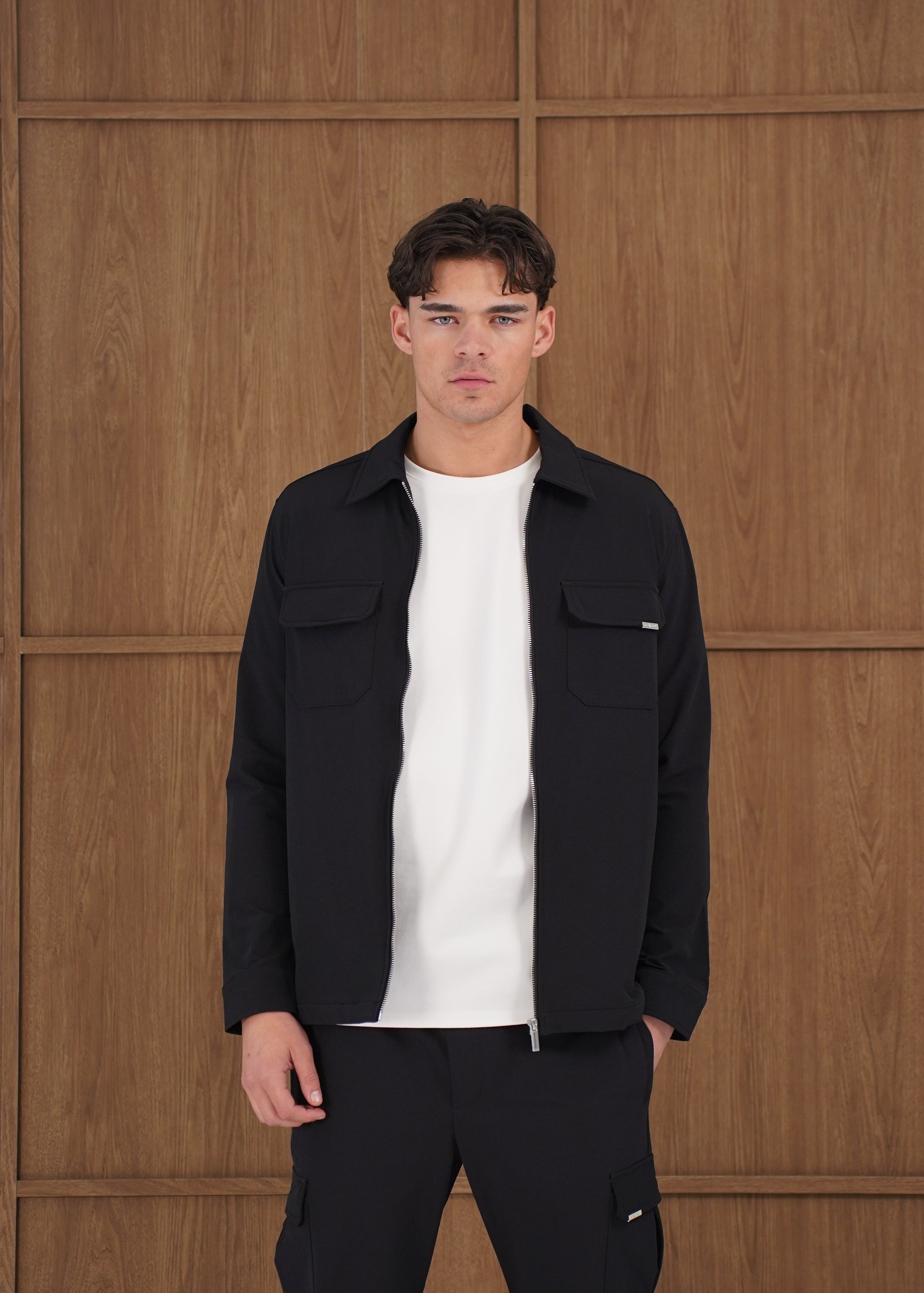 Capo Utility Overshirt - Black