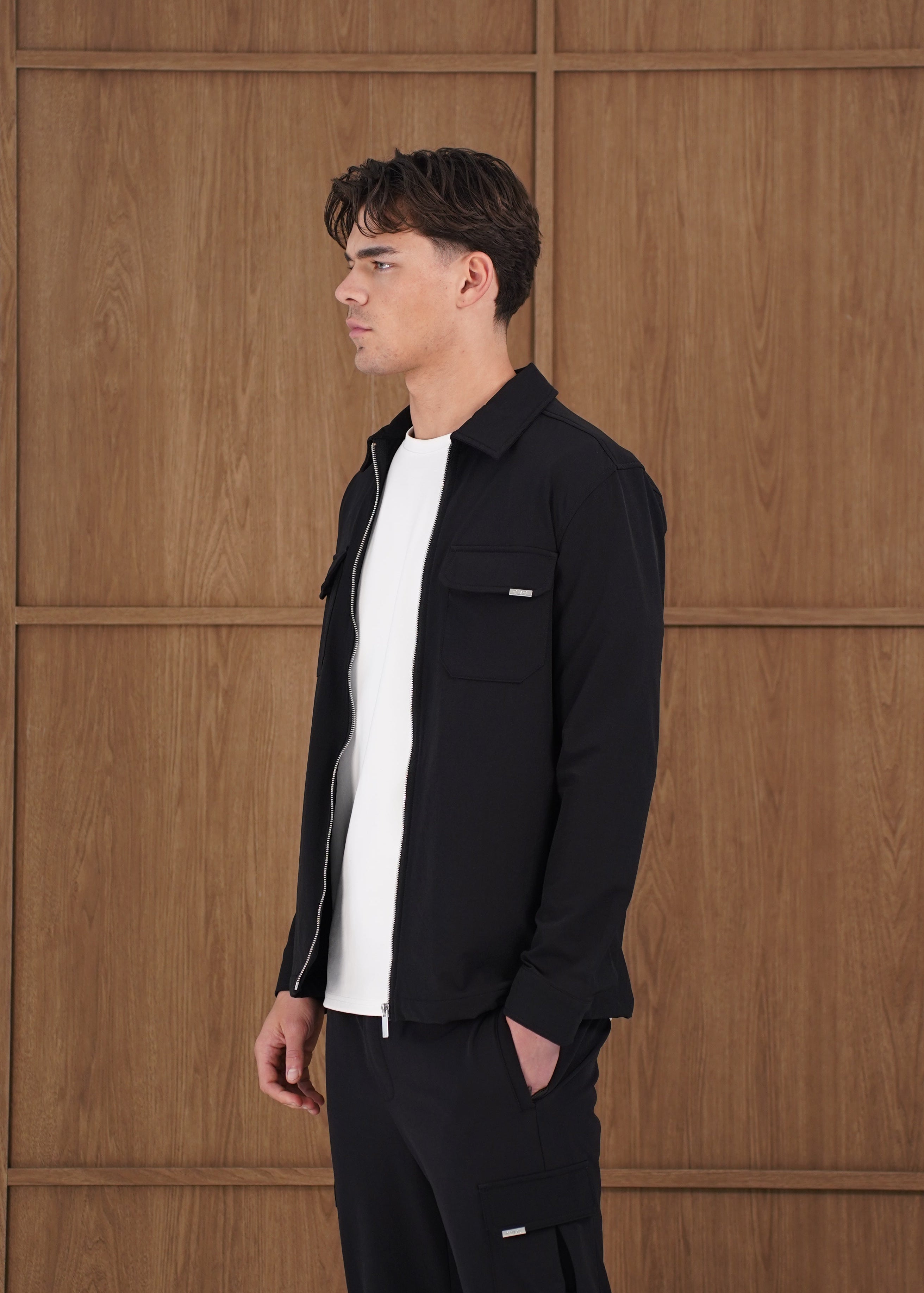 Capo Utility Overshirt - Black