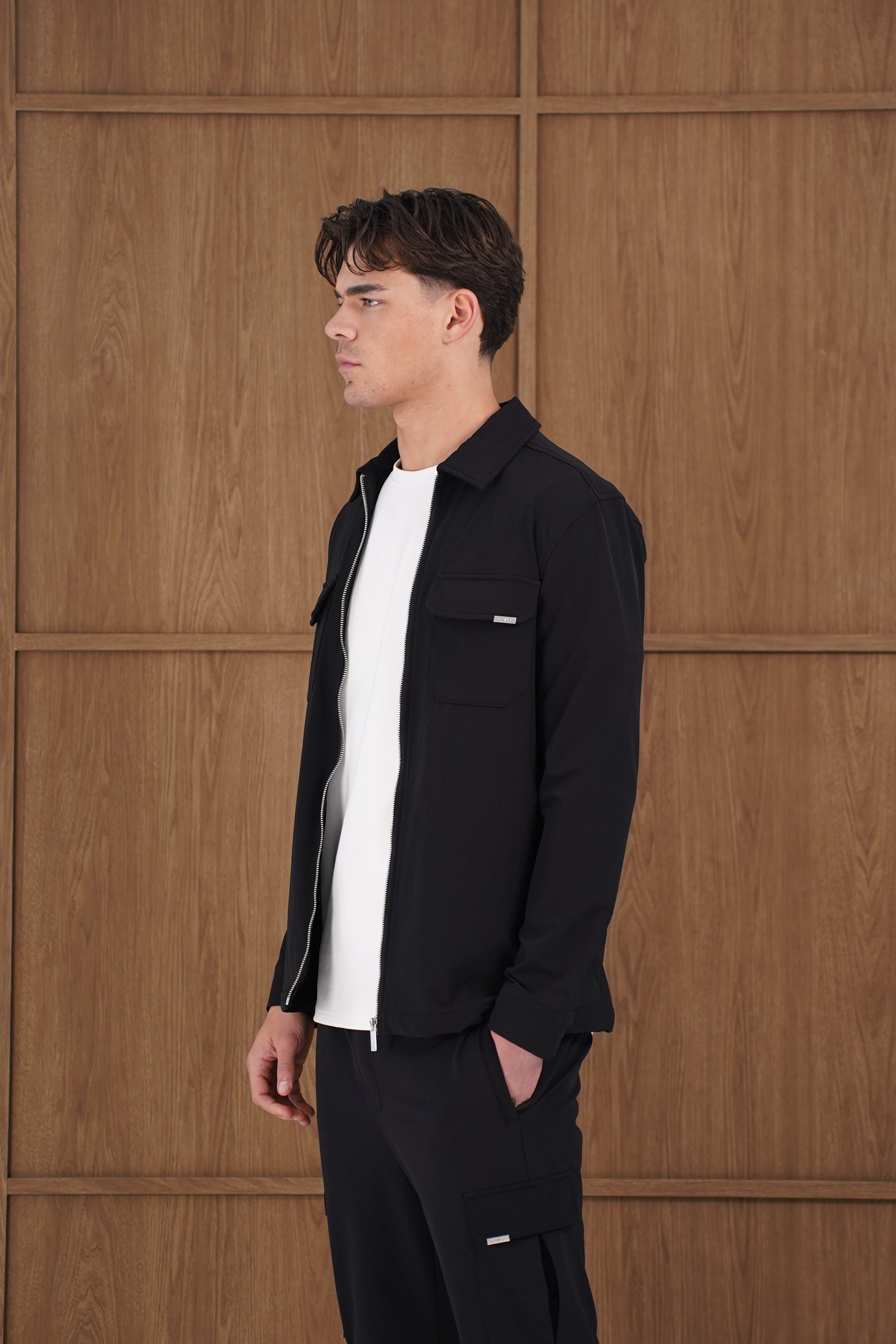 Capo Utility Overshirt - Black