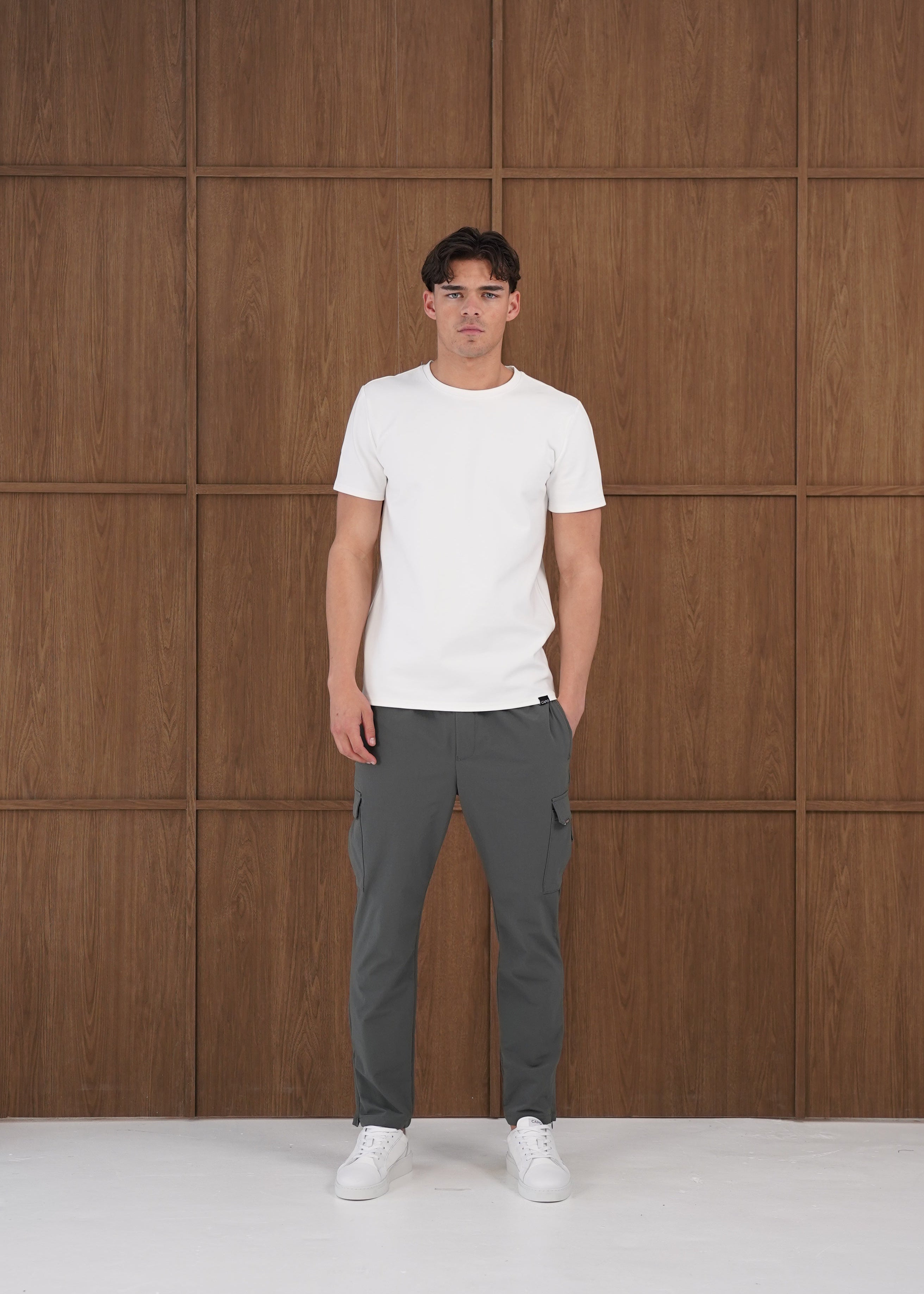 Capo Utility Regular Cargo Pants - Charcoal