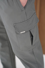 Capo Utility Regular Cargo Pants - Charcoal