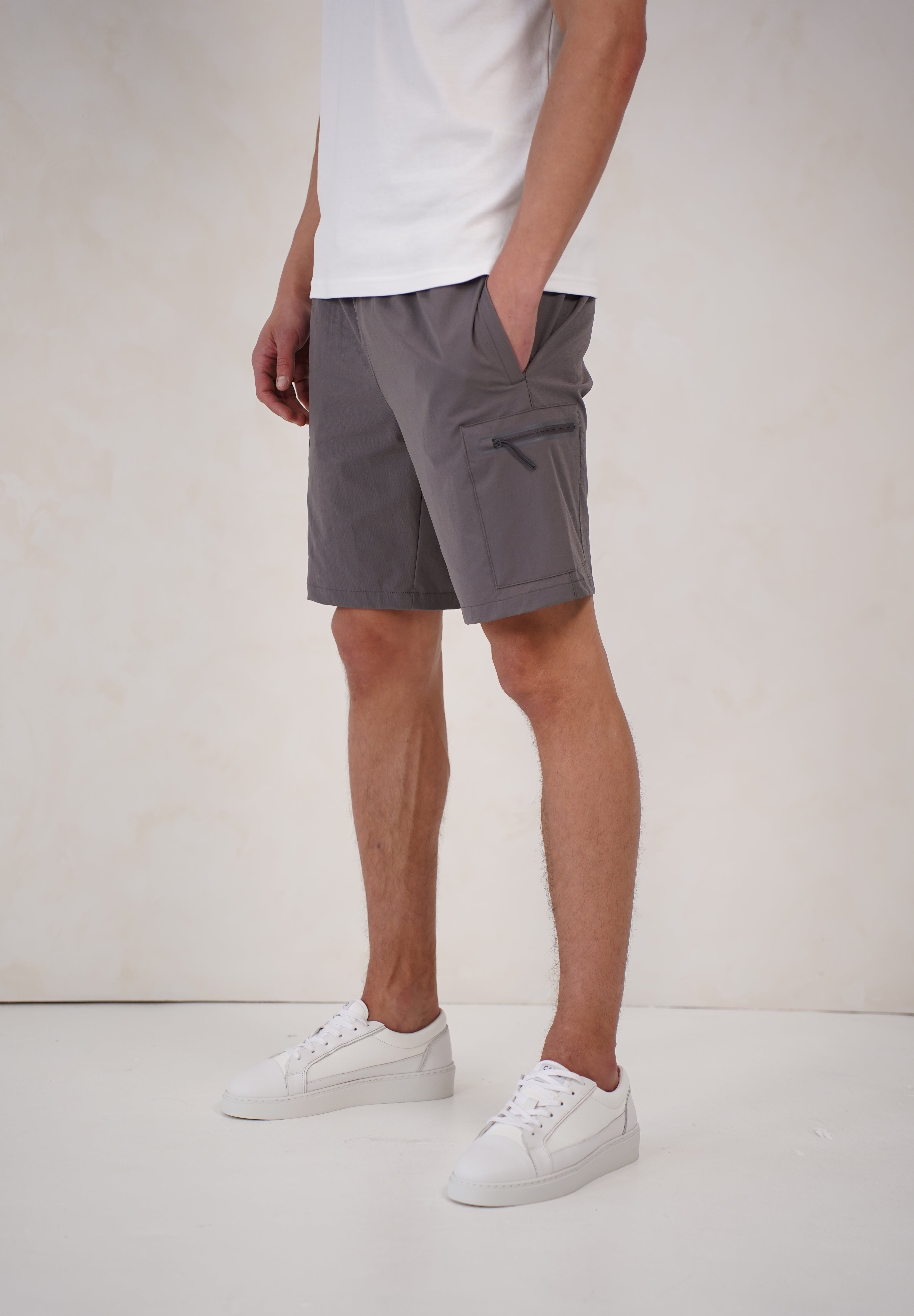 Capo Utility Tech Cargo Short - Charcoal