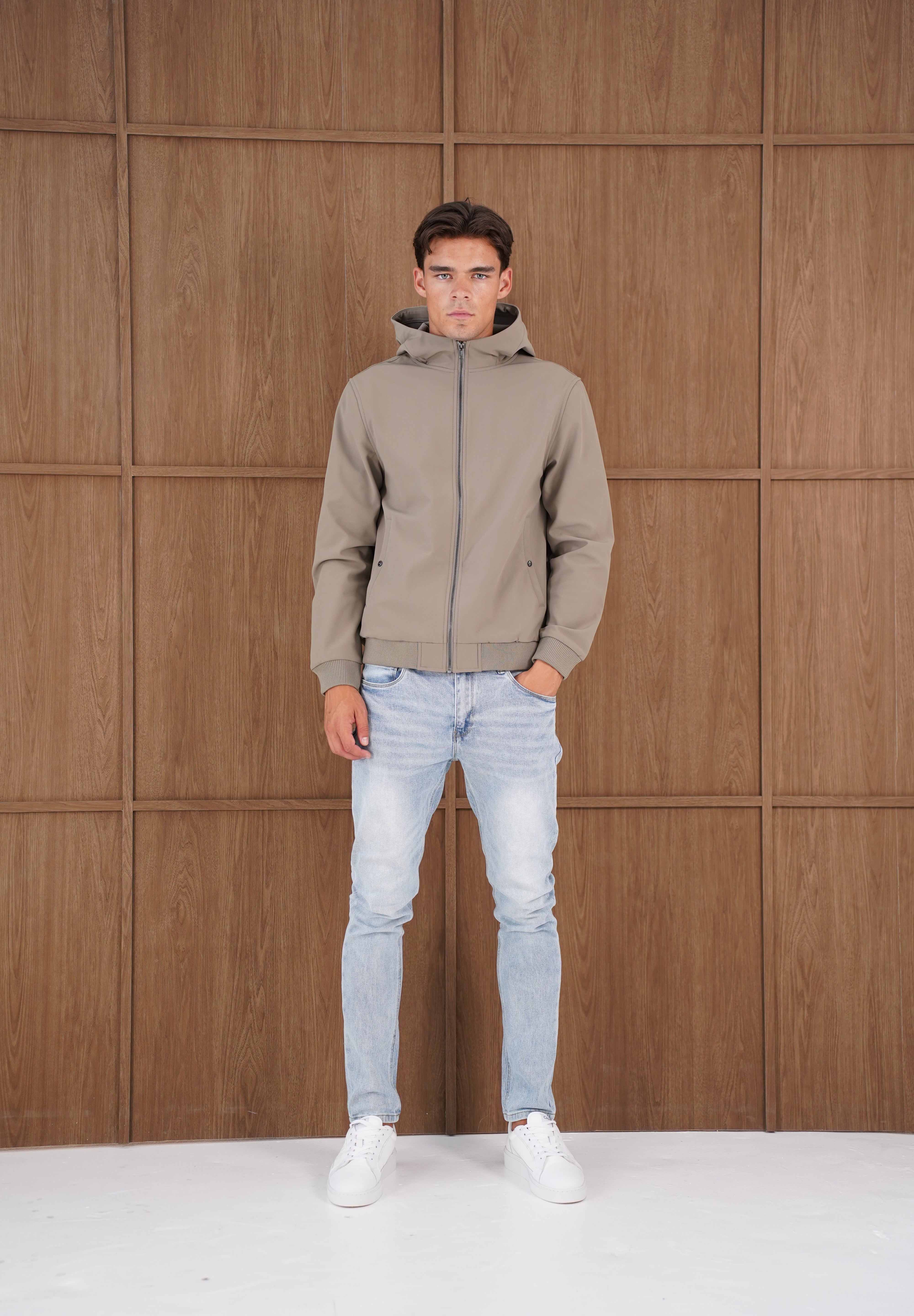 Capo Soft Shell Hood Jacket - Olive