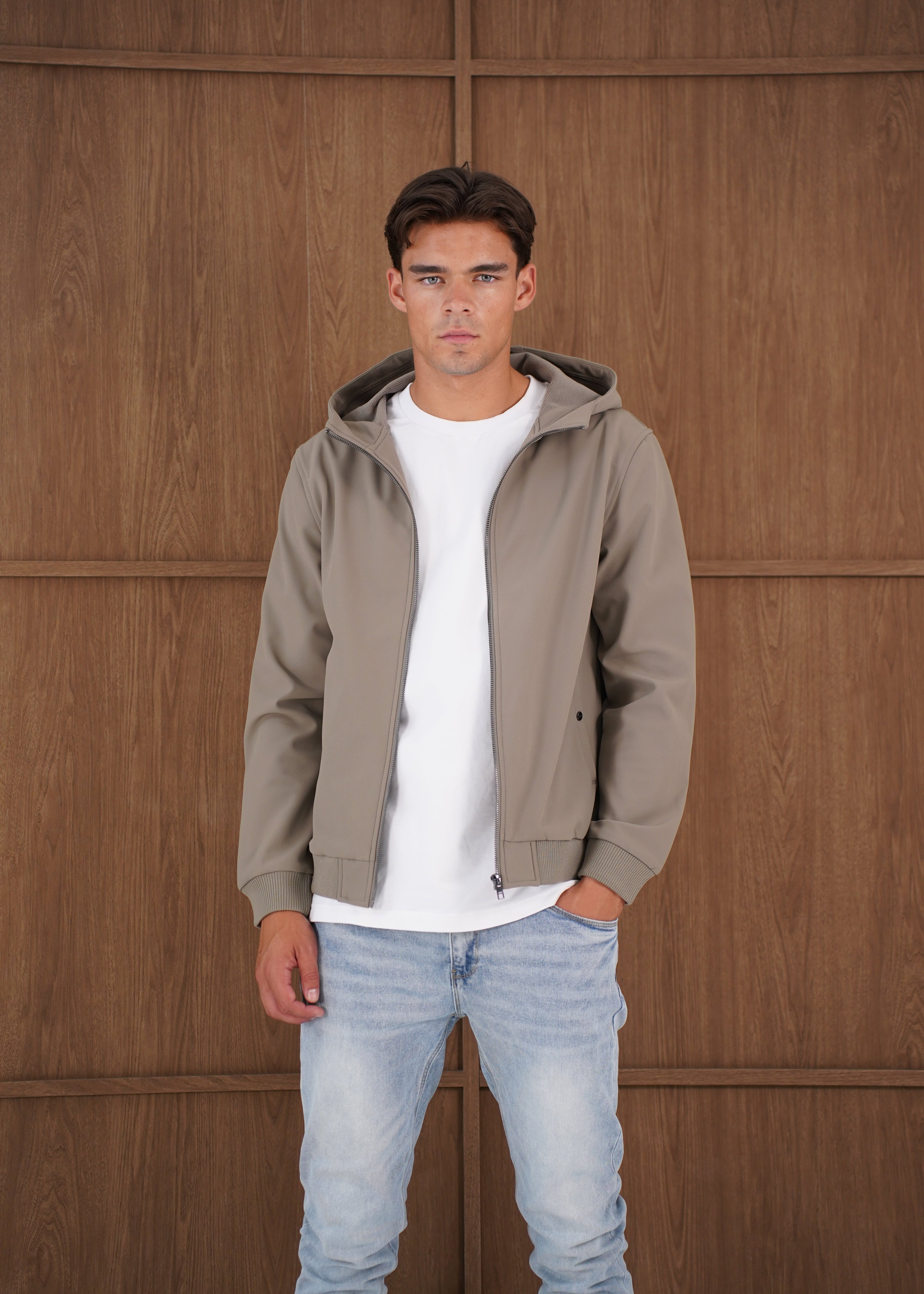 Capo Soft Shell Hood Jacket - Olive
