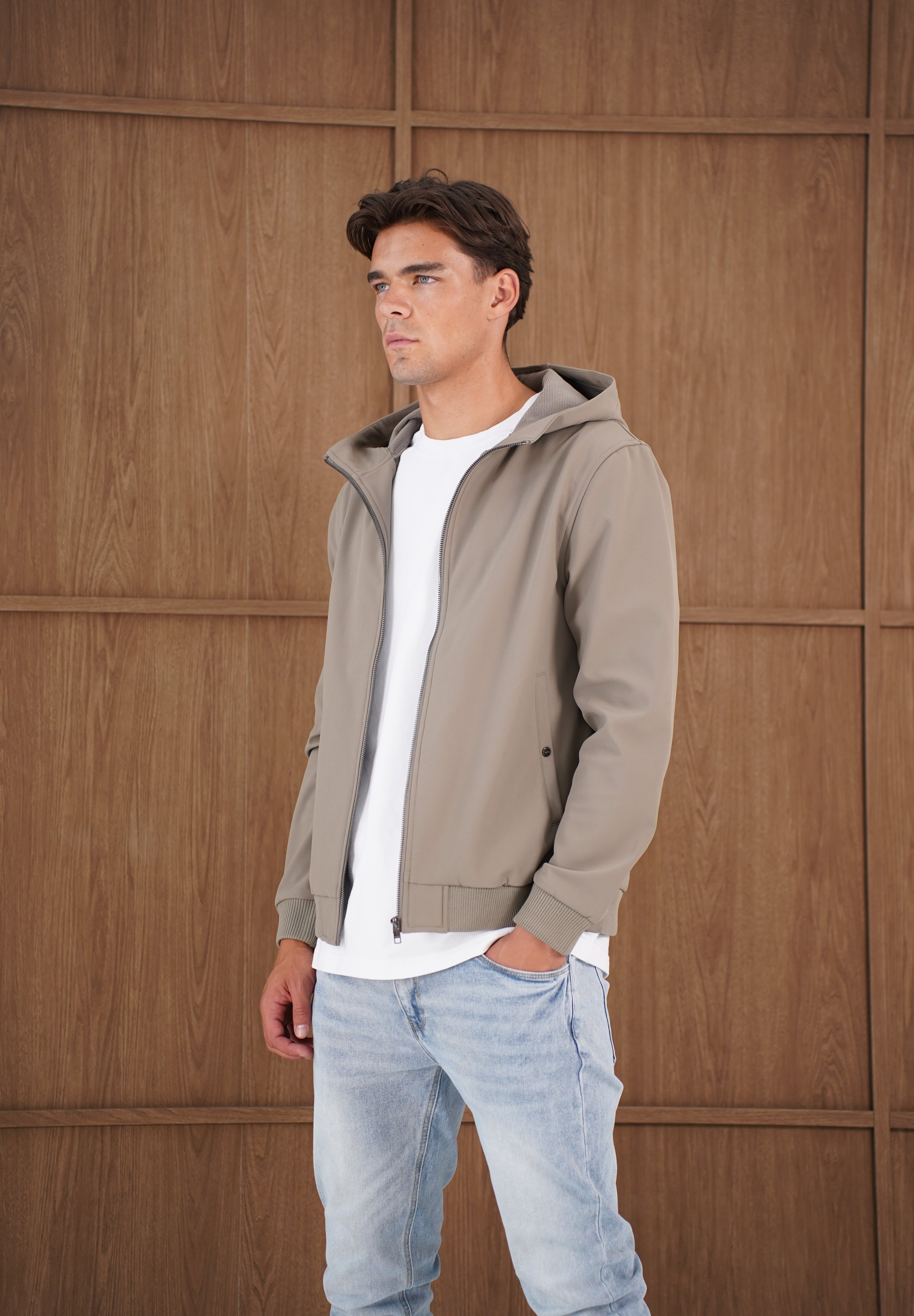 Capo Soft Shell Hood Jacket - Olive