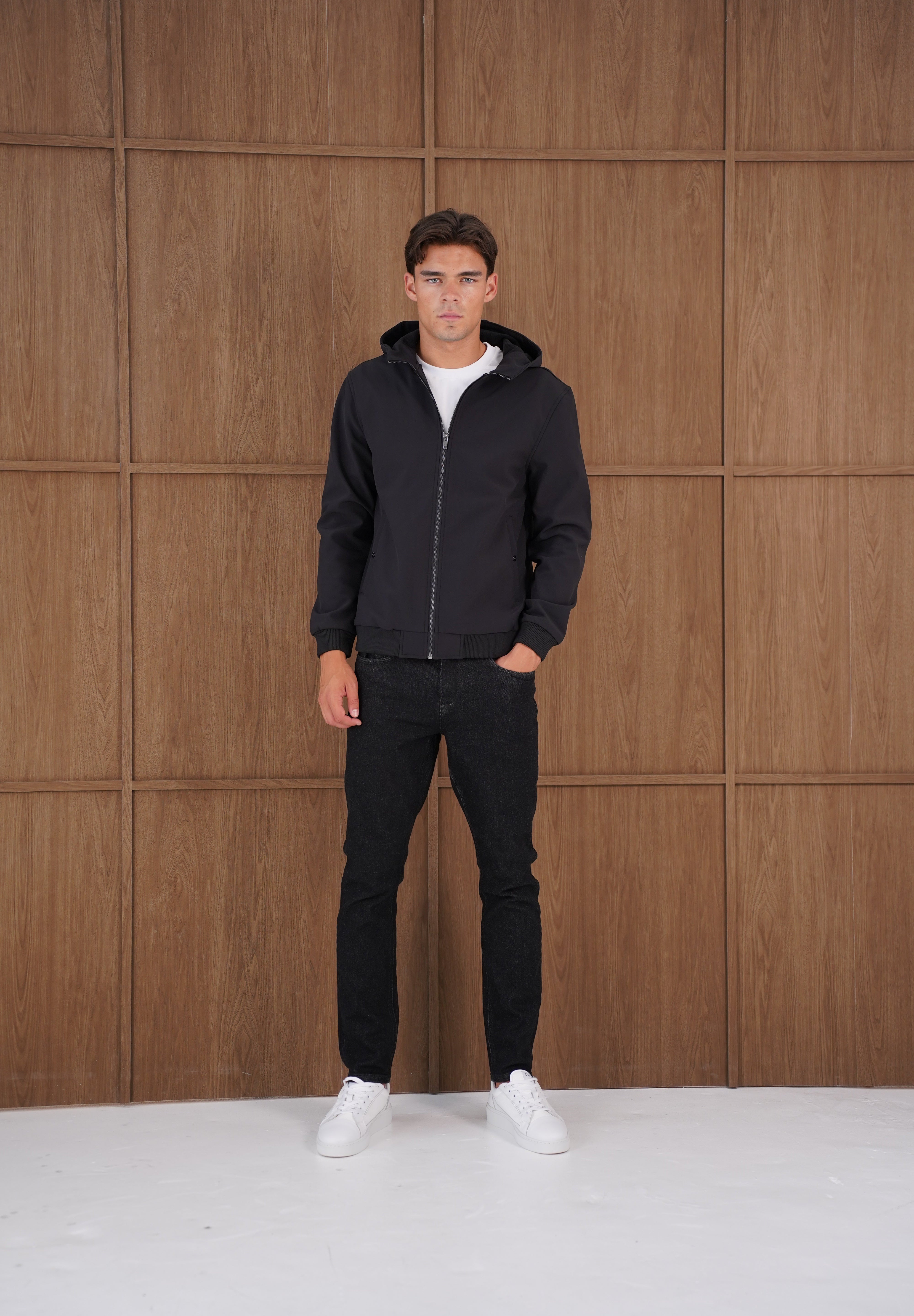 Capo Soft Shell Hood Jacket - Black