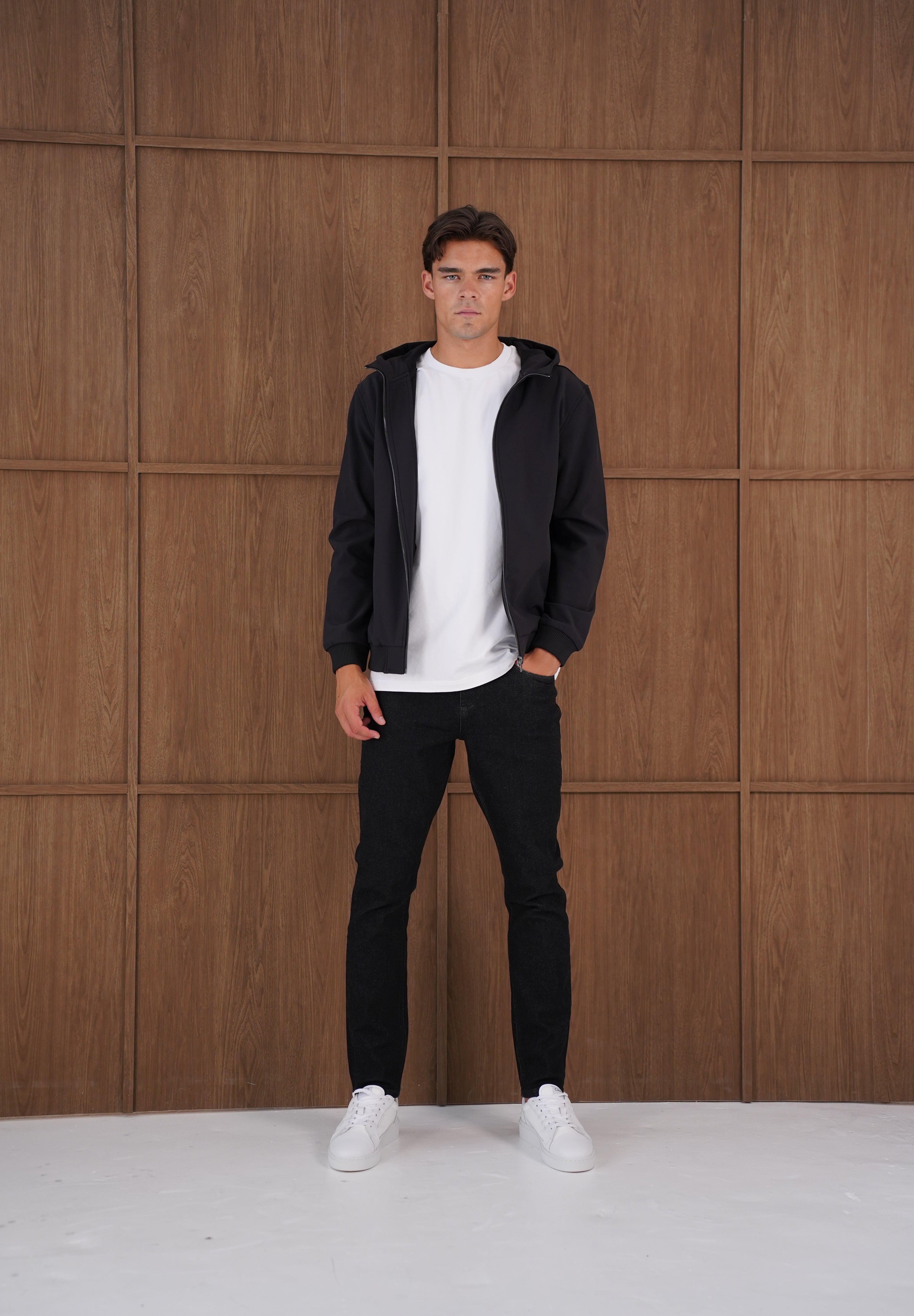 Capo Soft Shell Hood Jacket - Black