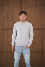 Capo CABLE Knit Jumper - Grey