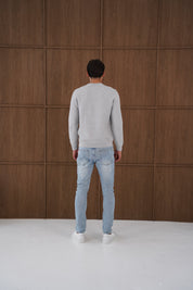 Capo CABLE Knit Jumper - Grey