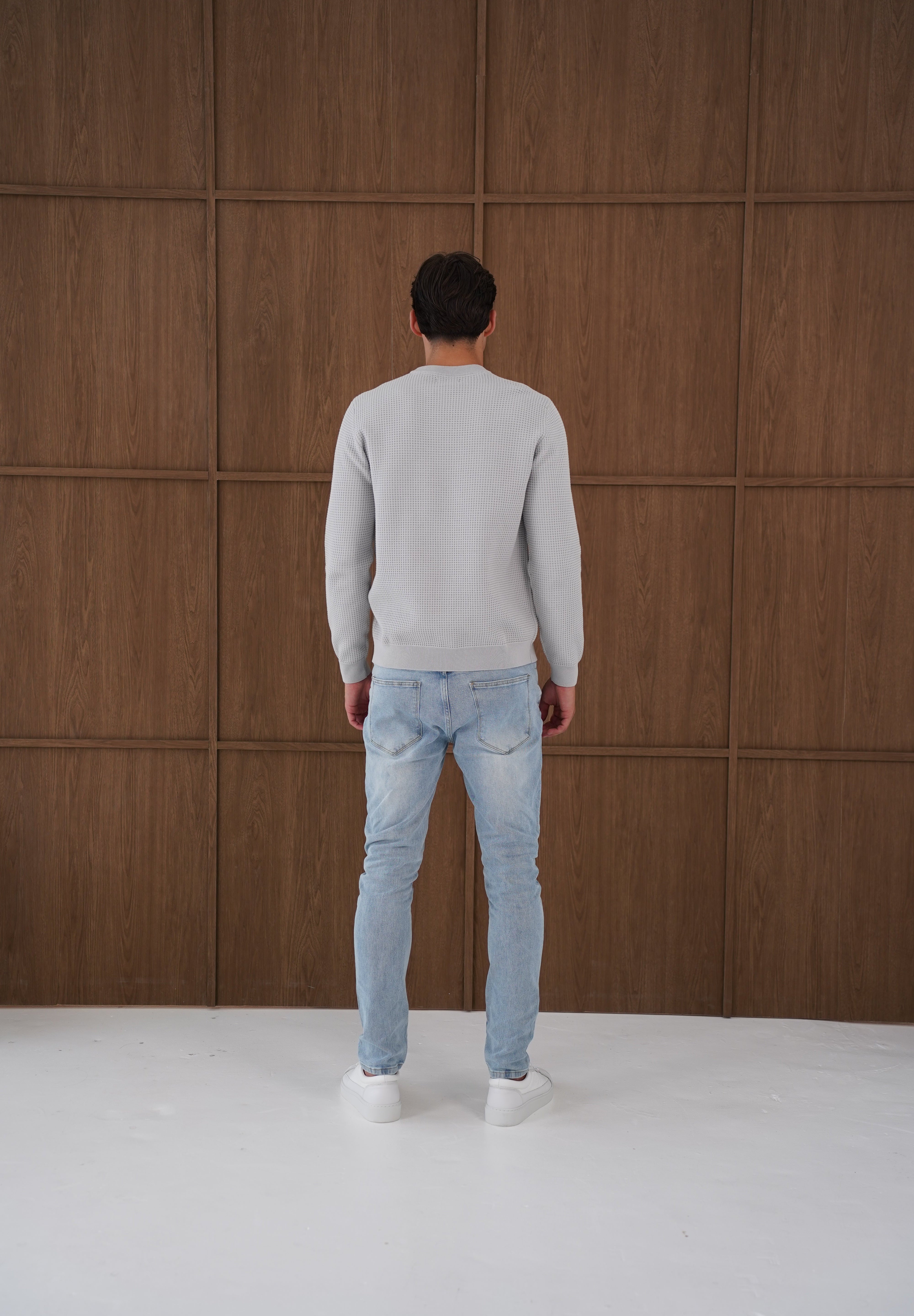 Capo CABLE Knit Jumper - Grey