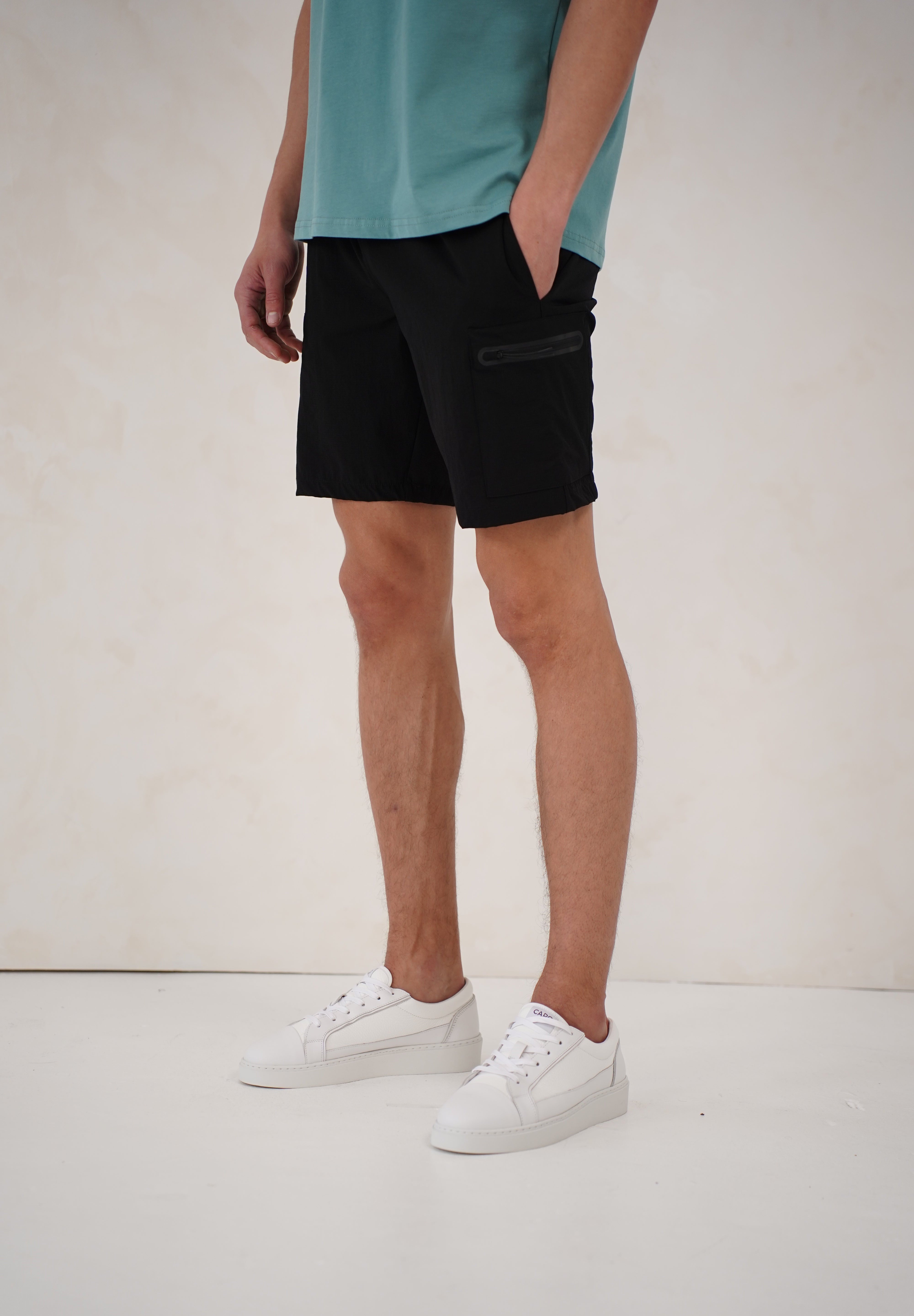 Capo Utility Tech Cargo Short - Black