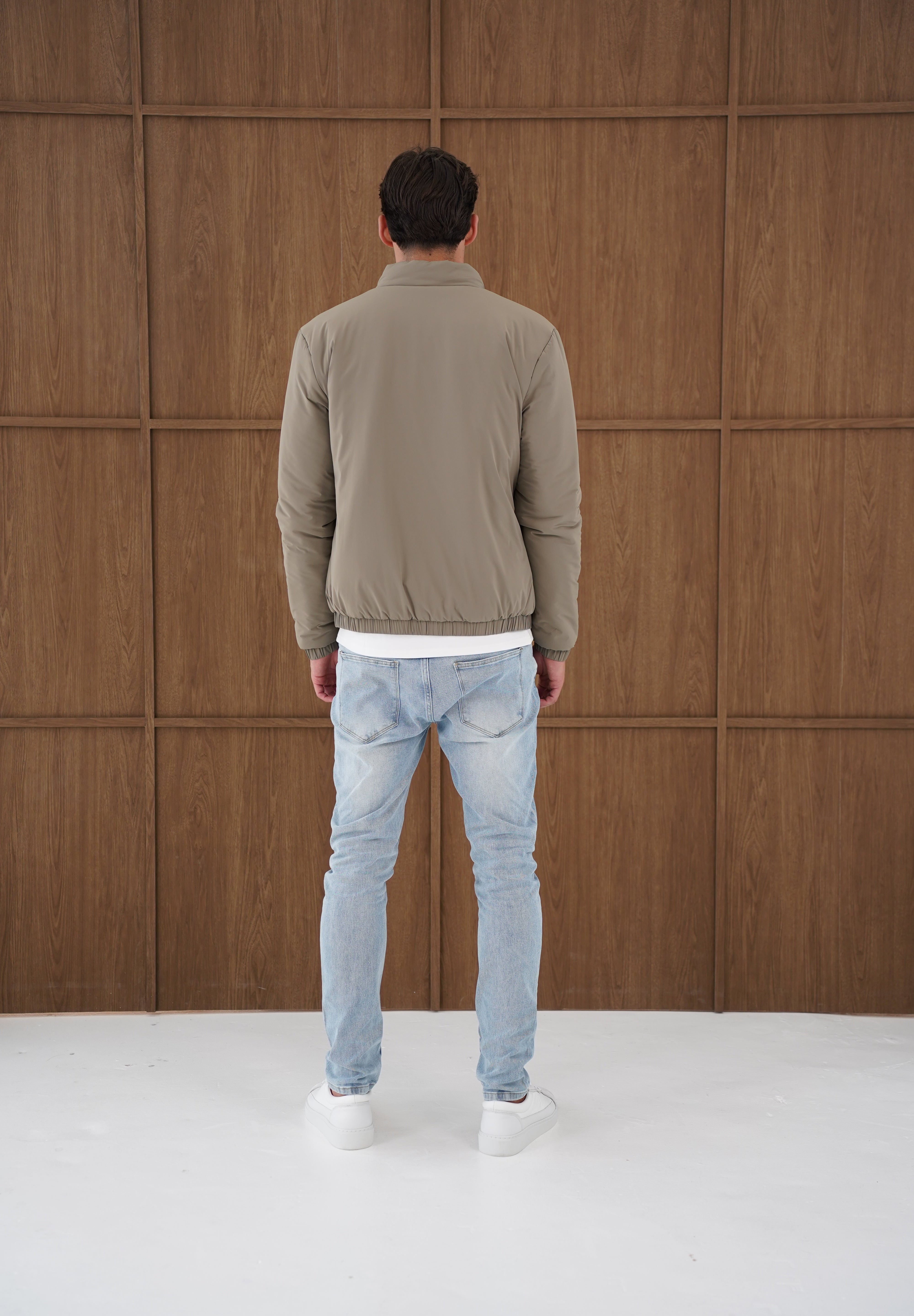 Capo Padded Bomber Jacket - Olive