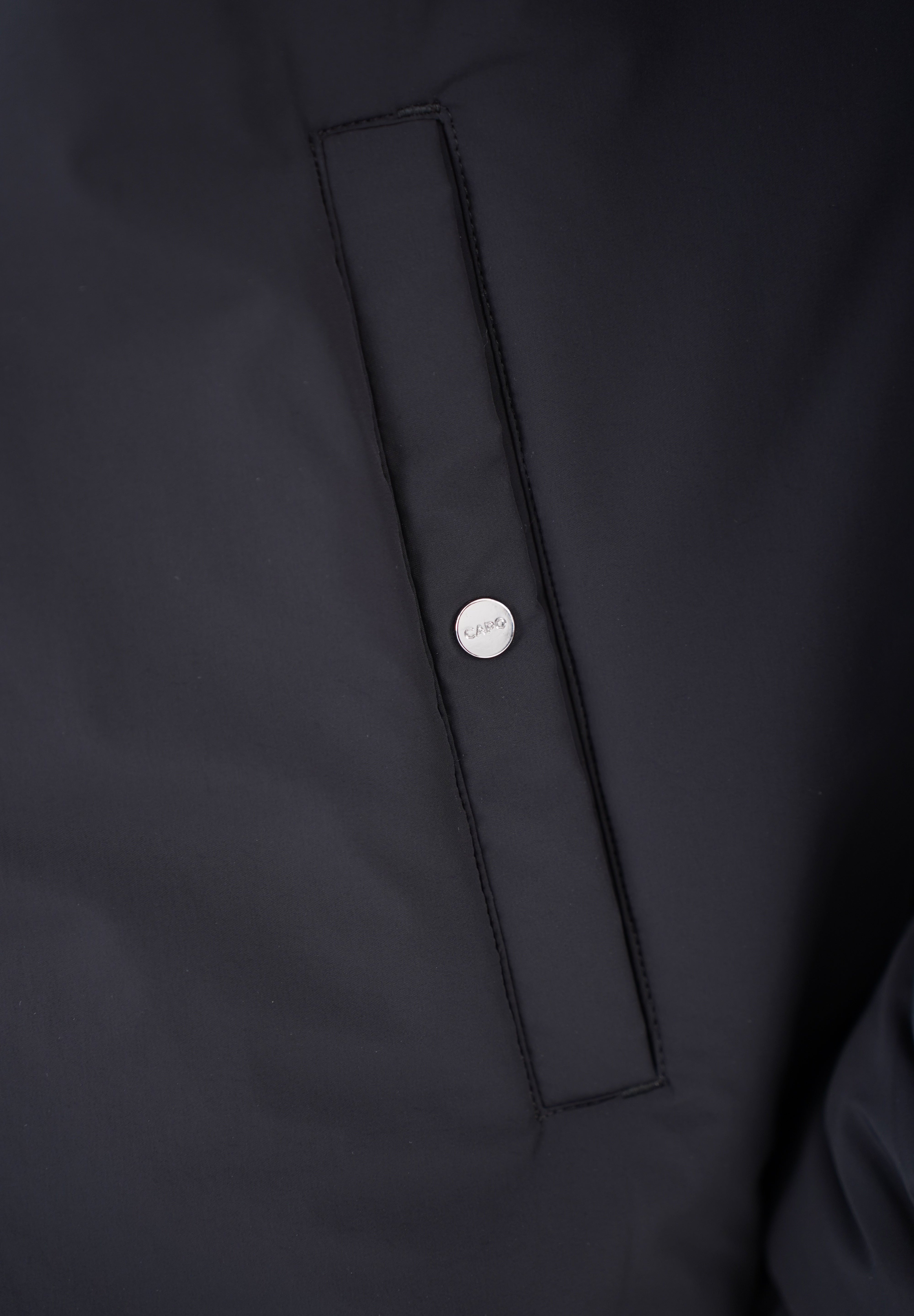 Capo Padded Bomber Jacket - Black