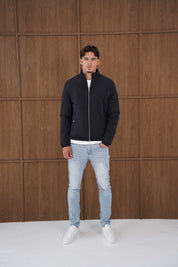 Capo Padded Bomber Jacket - Black