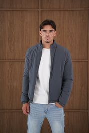 Capo Padded Bomber Jacket - Charcoal