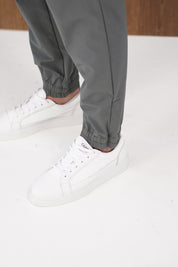 Capo Smart Cuffed Cargo Pants - Charcoal