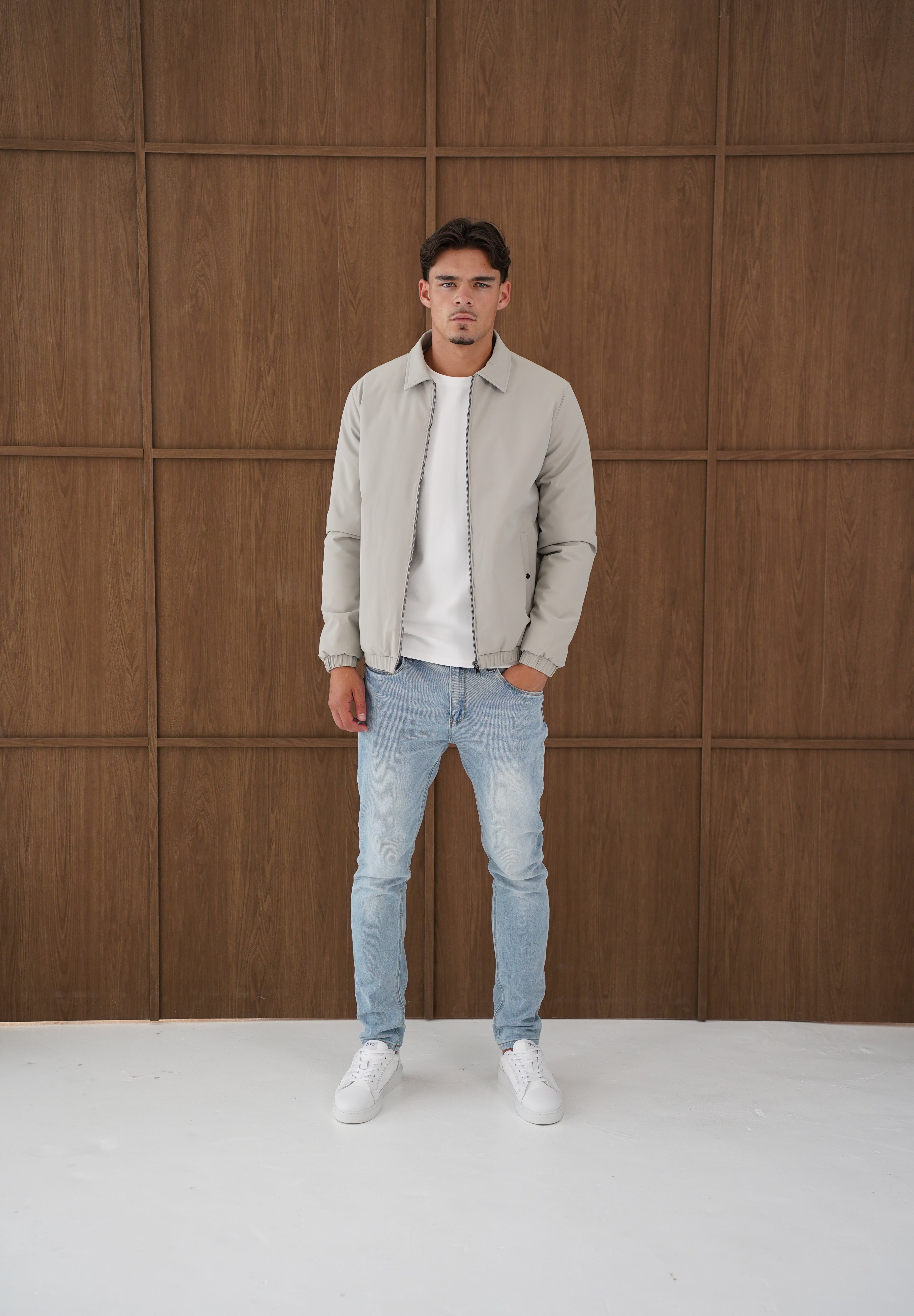 Capo Padded Collar Jacket - Taupe