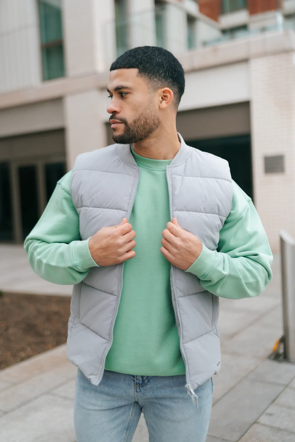 Capo Puffer Gilet - Dove Grey