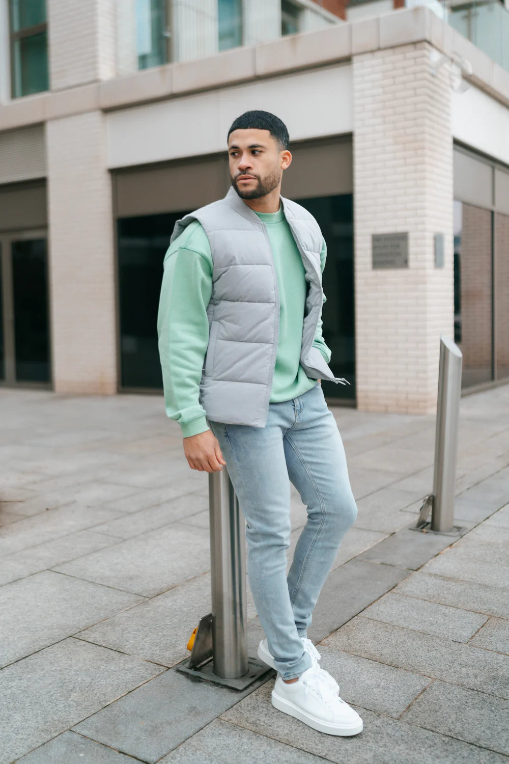 Capo Puffer Gilet - Dove Grey